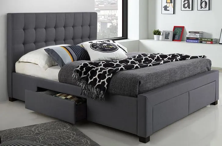 Sienna Upholstered Platform Bed with Storage
