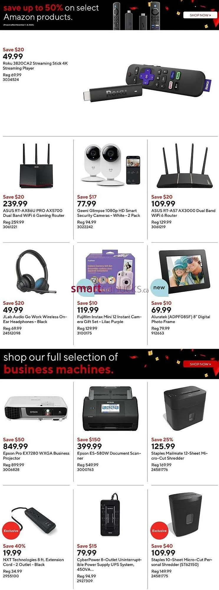 Staples flyer from November 1 to November 7 2024 - flyer page 14