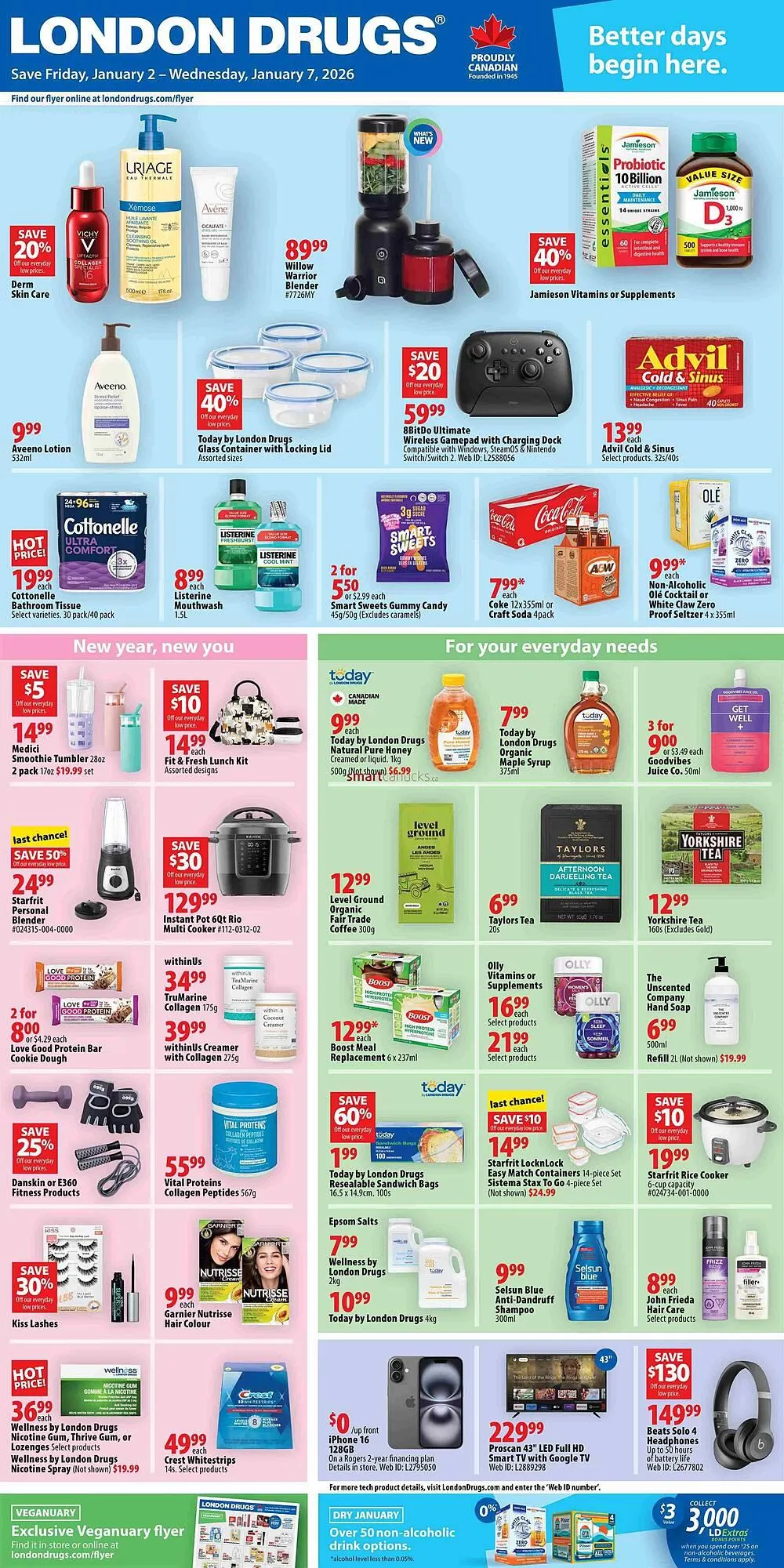 London Drugs flyer from January 2 to January 7 2026 - flyer page 1