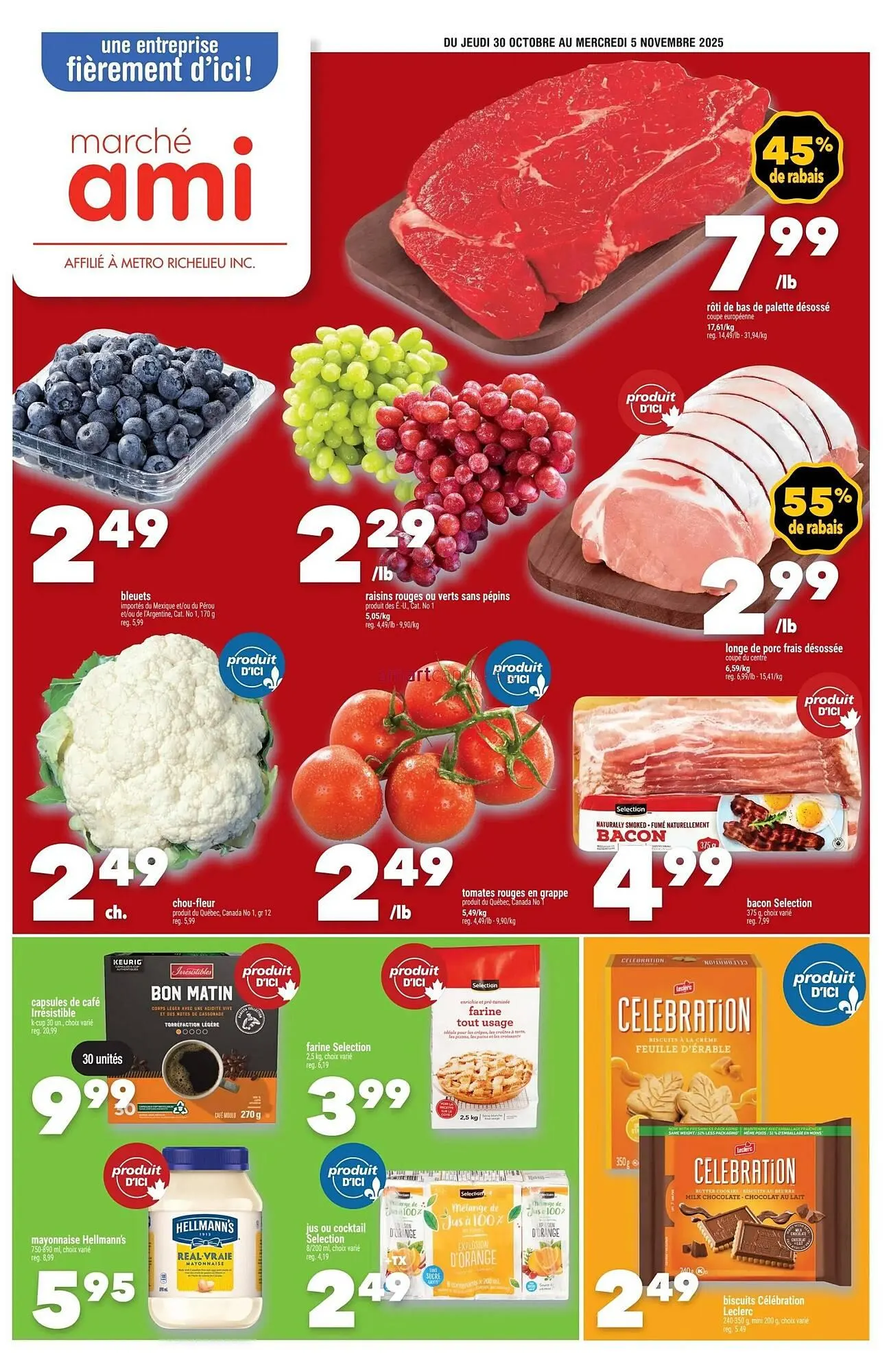 Marche Ami flyer from October 30 to November 5 2025 - flyer page 1