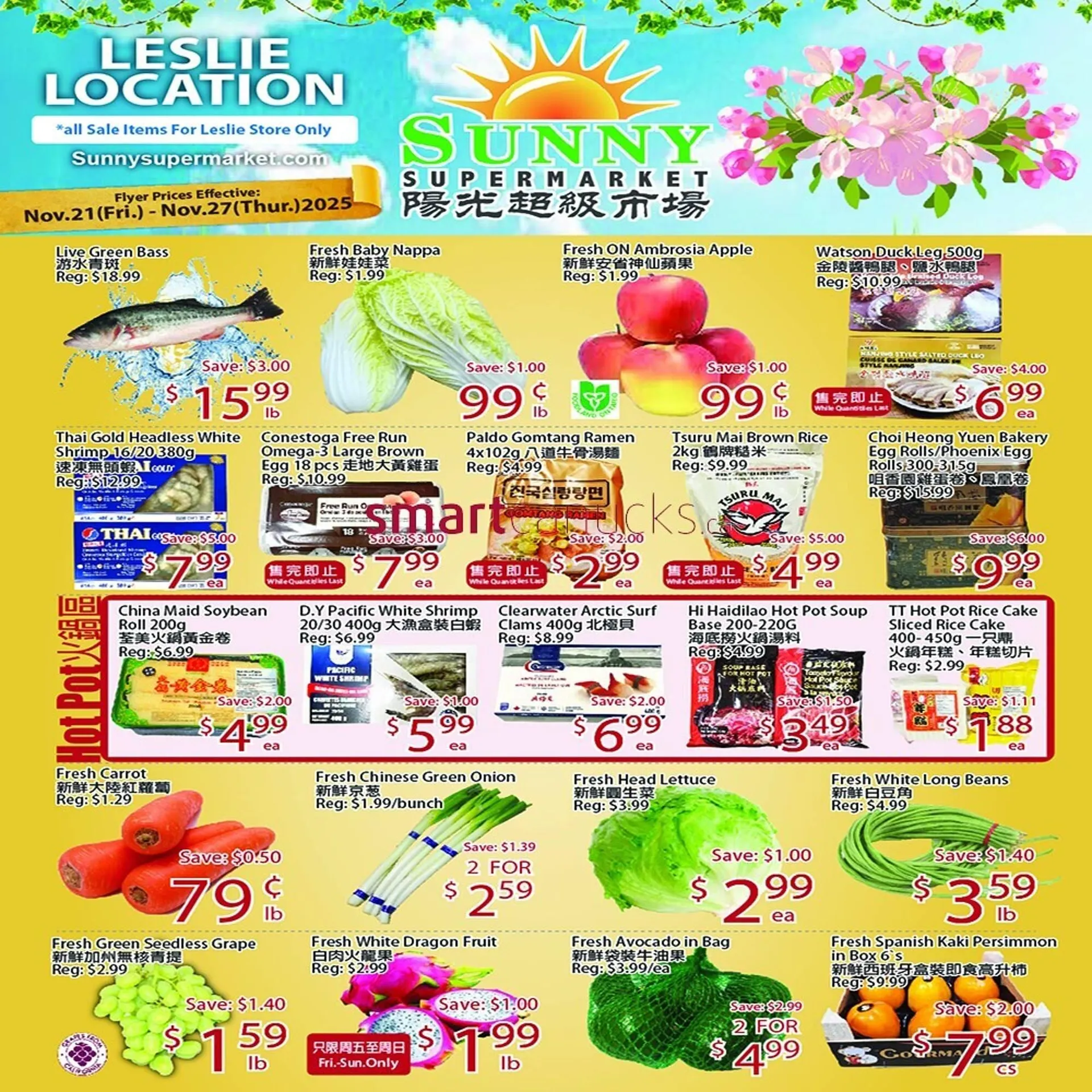 Sunny Food Mart flyer from November 21 to November 27 2025 - flyer page 1