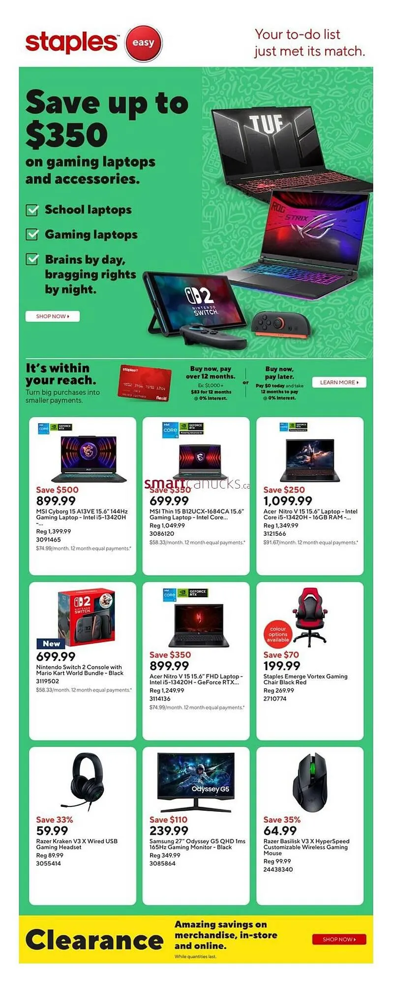 Staples flyer from September 12 to September 18 2025 - flyer page 1