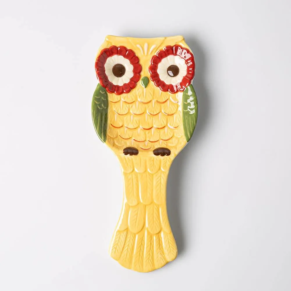 Boston Warehouse Shaped 'Owl' Ceramic Spoon Rest