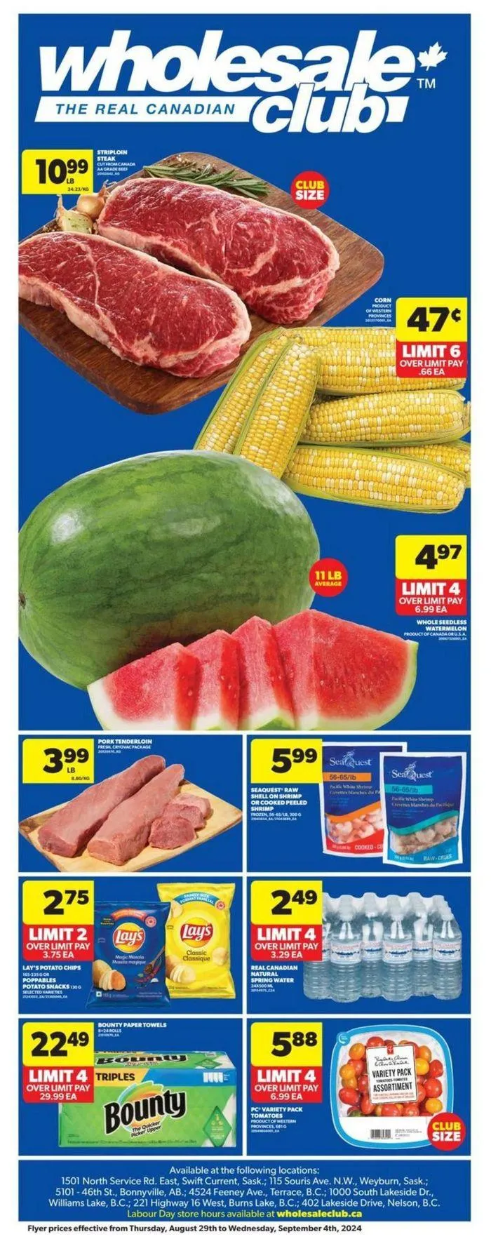 Wholesale Club Weekly ad from August 29 to September 4 2024 - flyer page 1