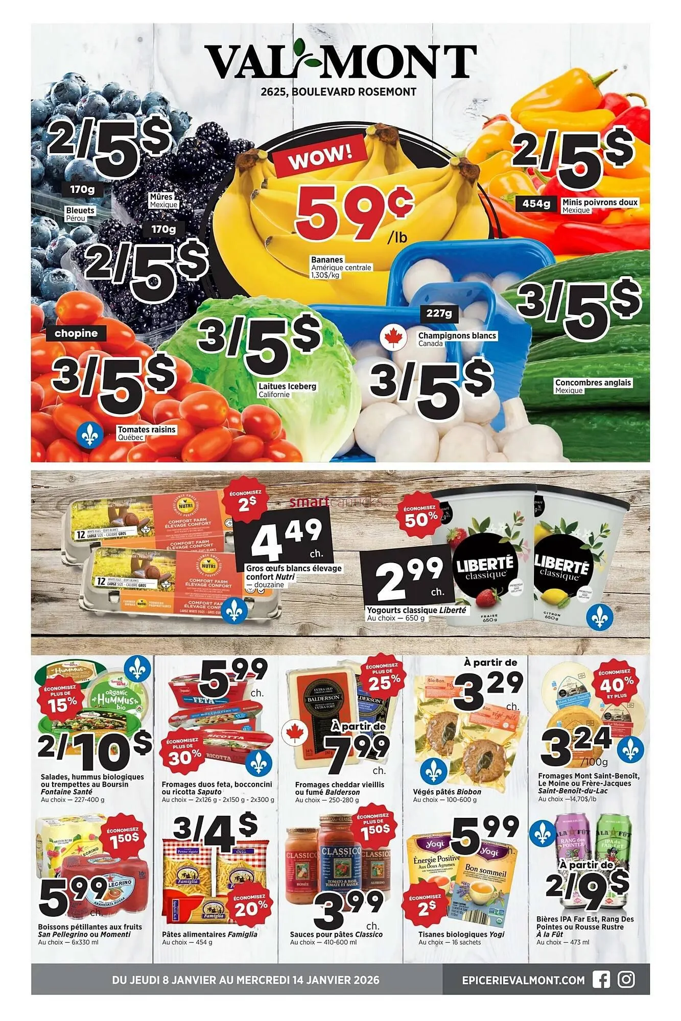 Val-Mont flyer from January 8 to January 14 2026 - flyer page 1
