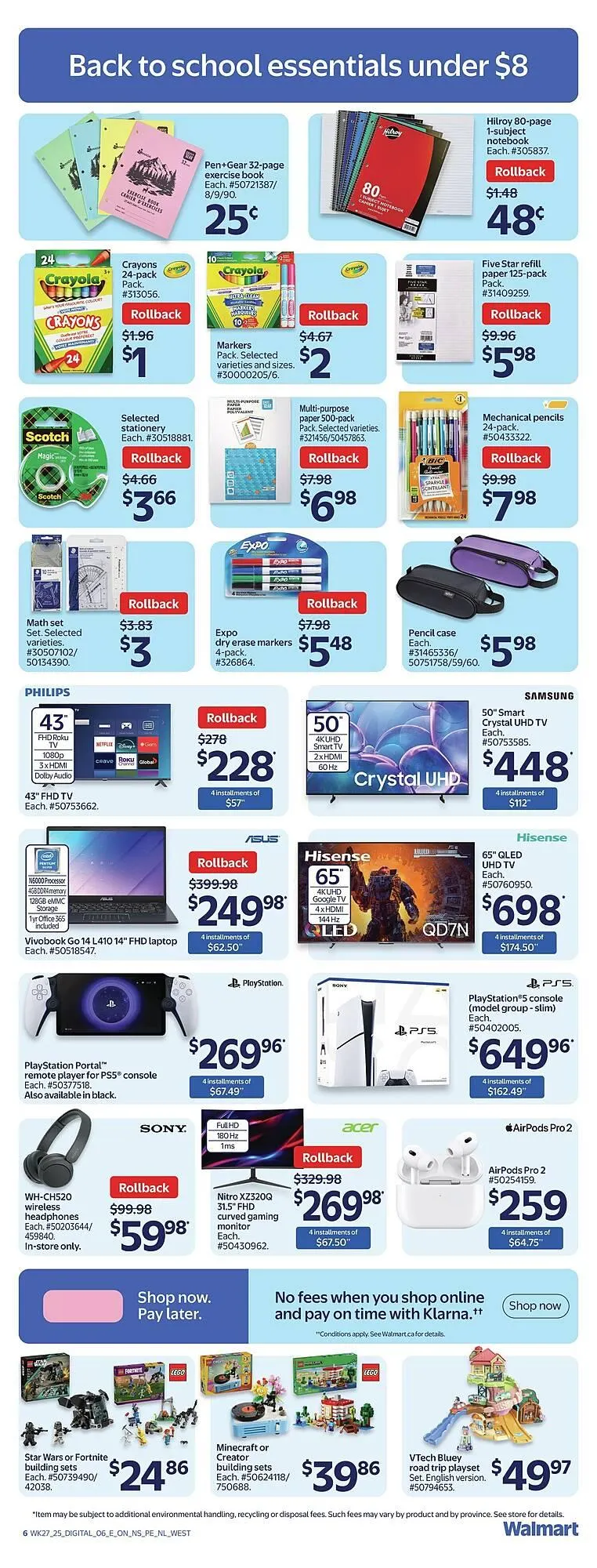 Walmart flyer from August 1 to August 8 2025 - flyer page 9