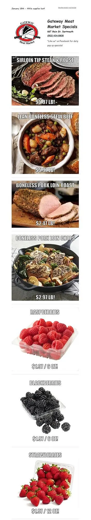 Grocery Gateway flyer from January 15 to January 21 2026 - flyer page 1