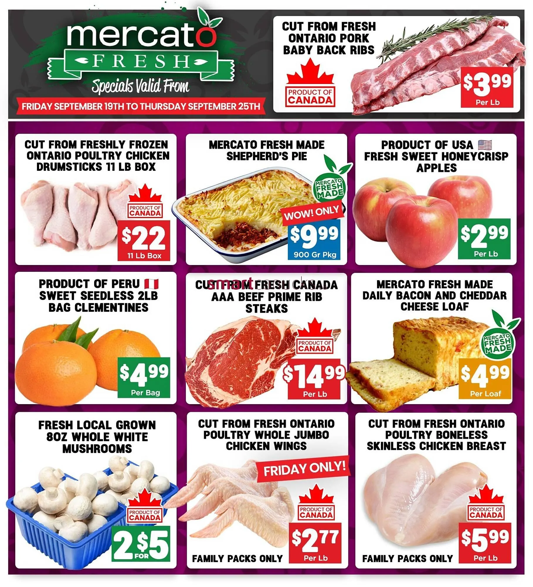 Mercato Fresh flyer from September 19 to September 25 2025 - flyer page 1