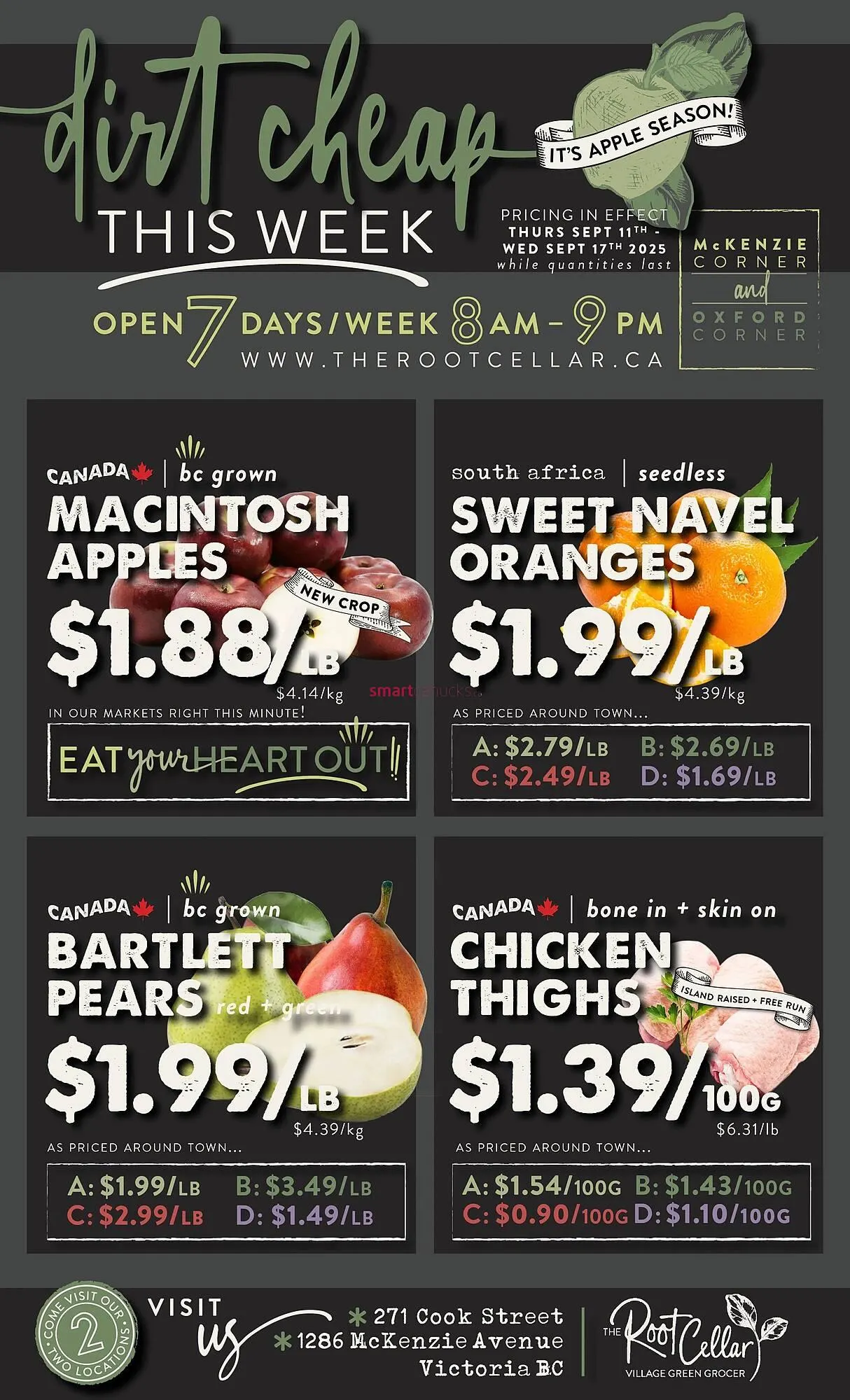 The Root Cellar flyer from September 12 to September 18 2025 - flyer page 1