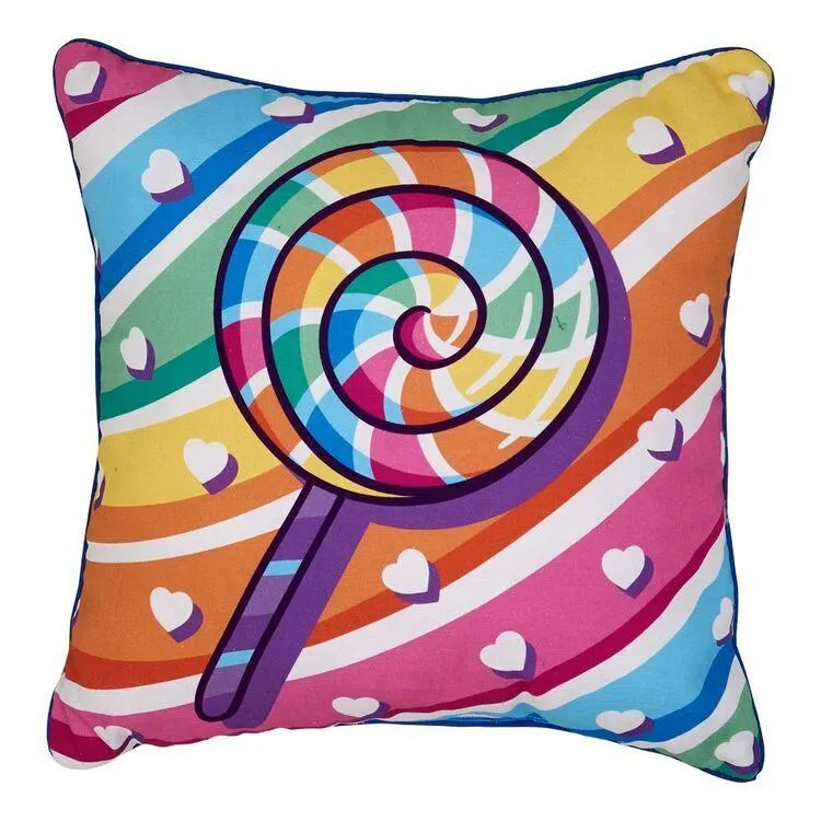 KOO X Laura Wayne Lolly Pops Cushion Multicoloured 40 x 40 cm