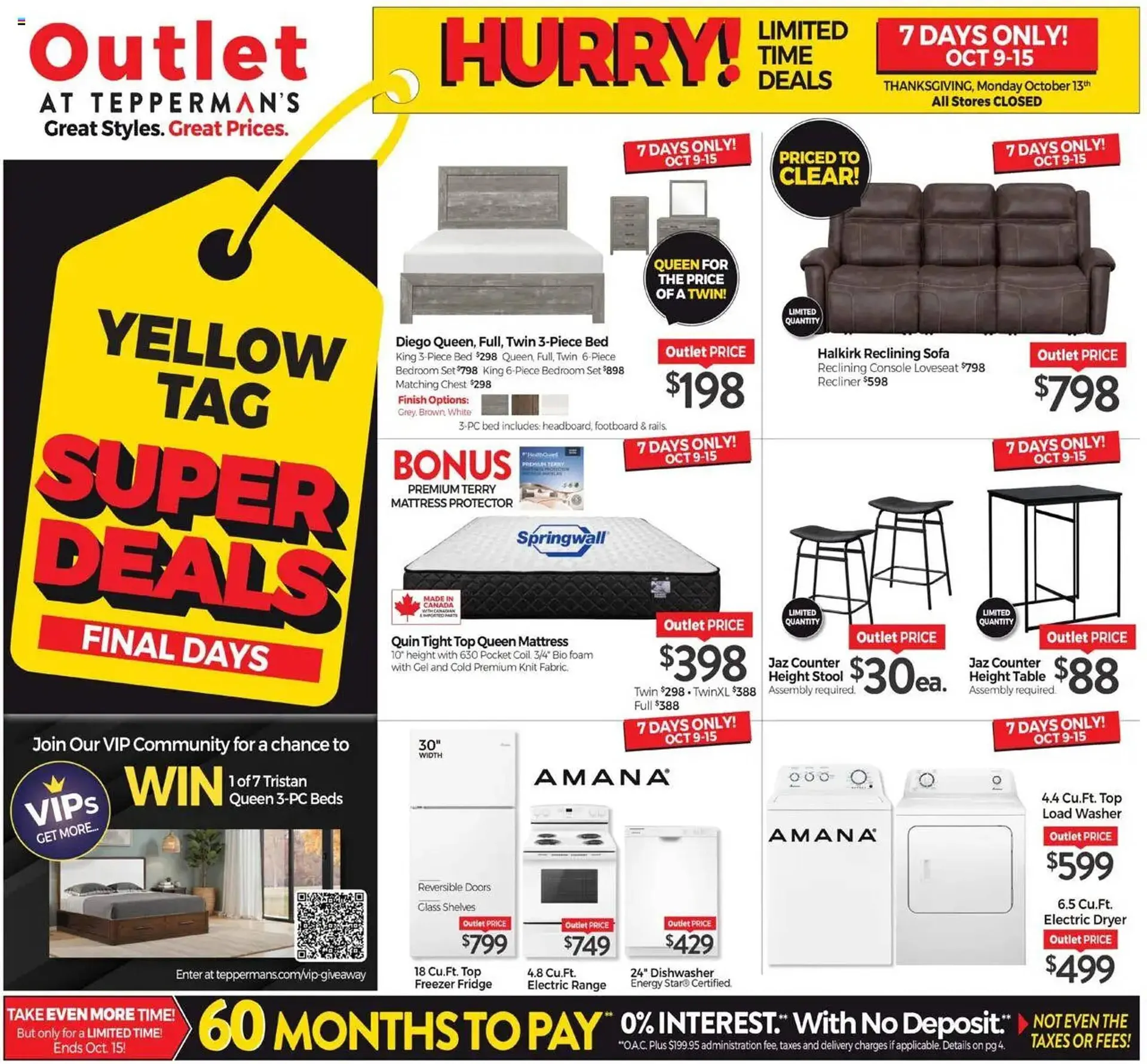 Tepperman's flyer from October 9 to October 15 2025 - flyer page 1