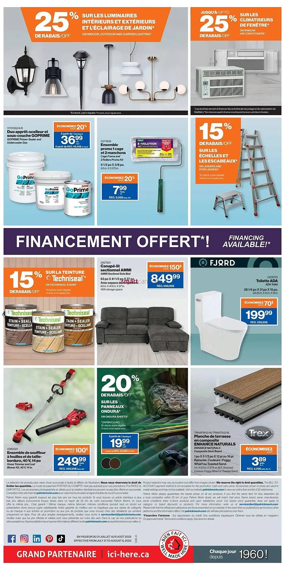 Patrick Morin flyer from July 31 to August 6 2025 - flyer page 2