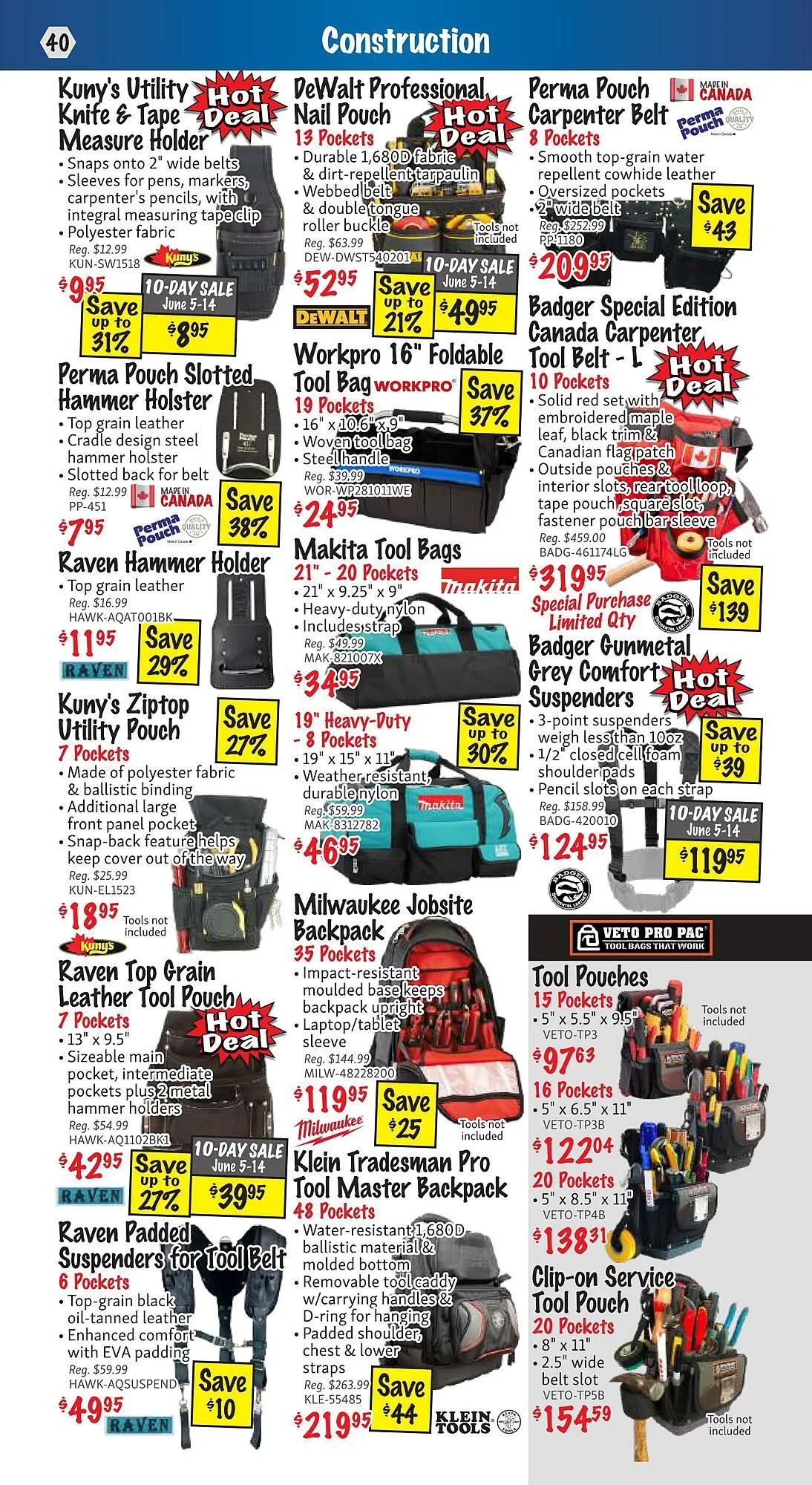 KMS Tools flyer from June 1 to June 30 2025 - flyer page 40