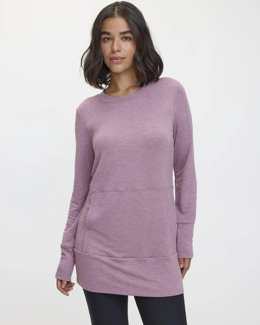Long-Sleeve Tunic with Front Pocket - Hyba