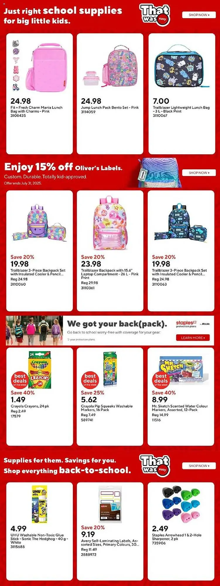 Staples flyer from July 18 to July 25 2025 - flyer page 3