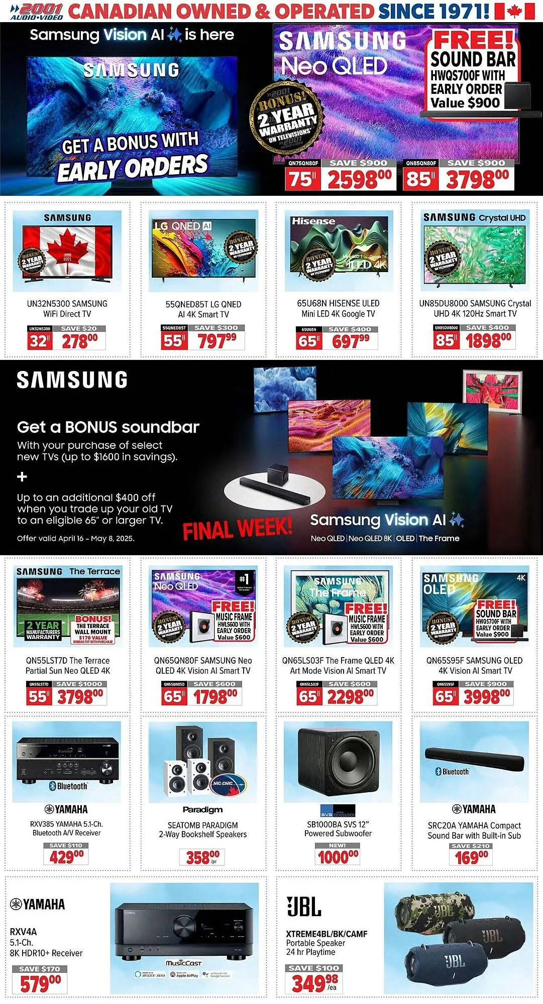 2001 Audio Video flyer - 1