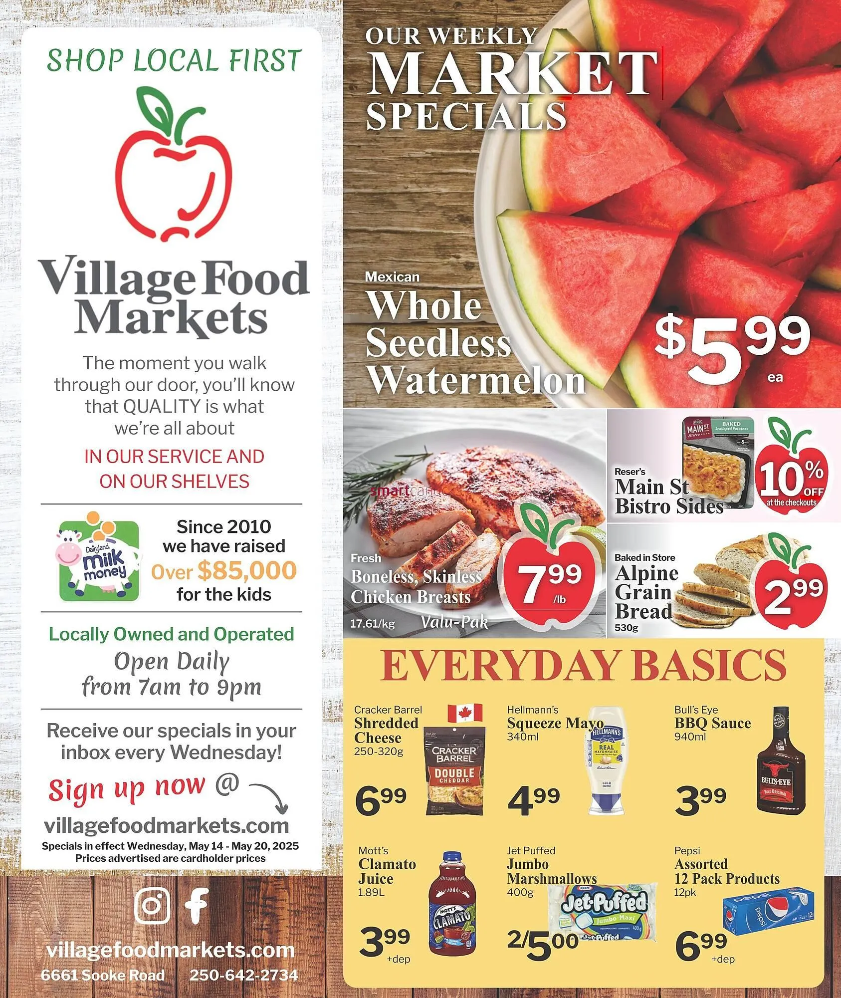 Village Food Markets flyer from May 15 to May 21 2025 - flyer page 1