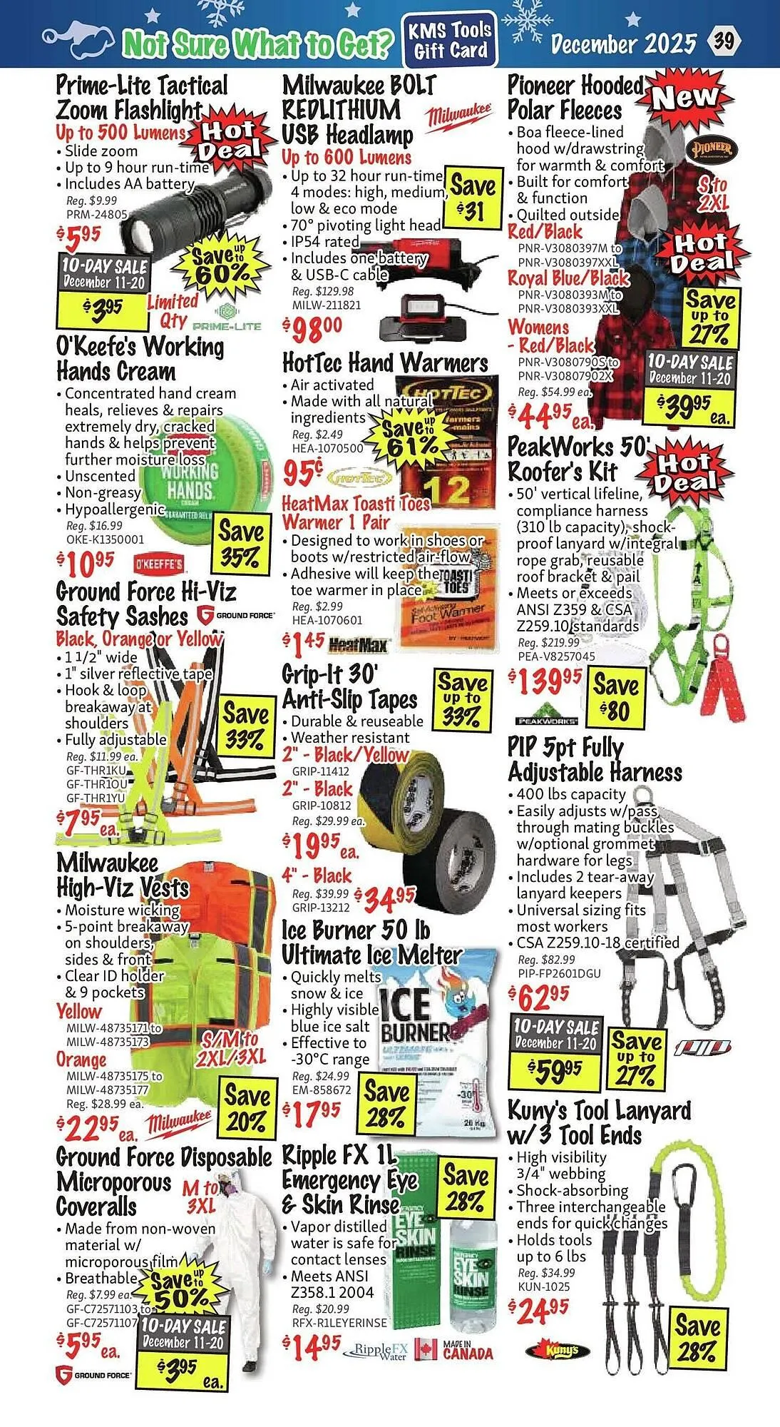 KMS Tools flyer from December 1 to January 1 2026 - flyer page 39