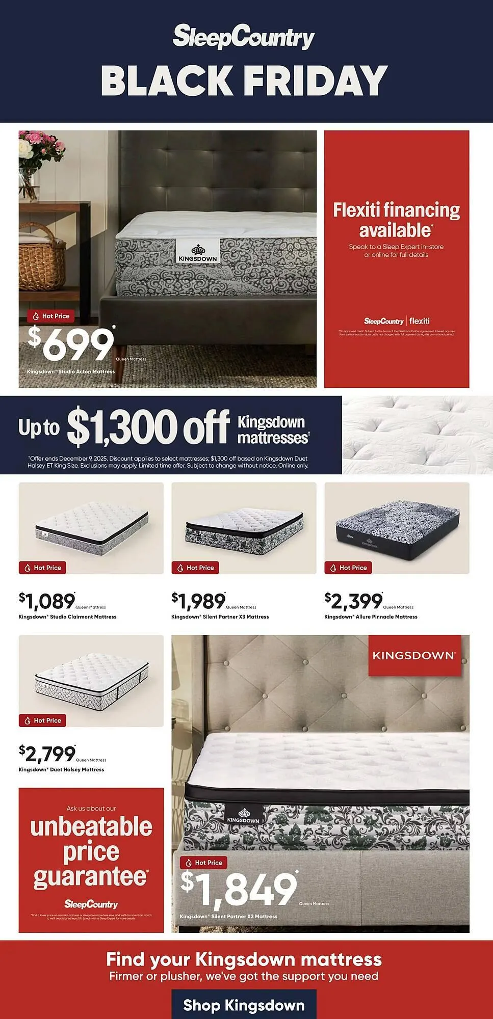 Sleep Country flyer from October 30 to November 5 2025 - flyer page 1