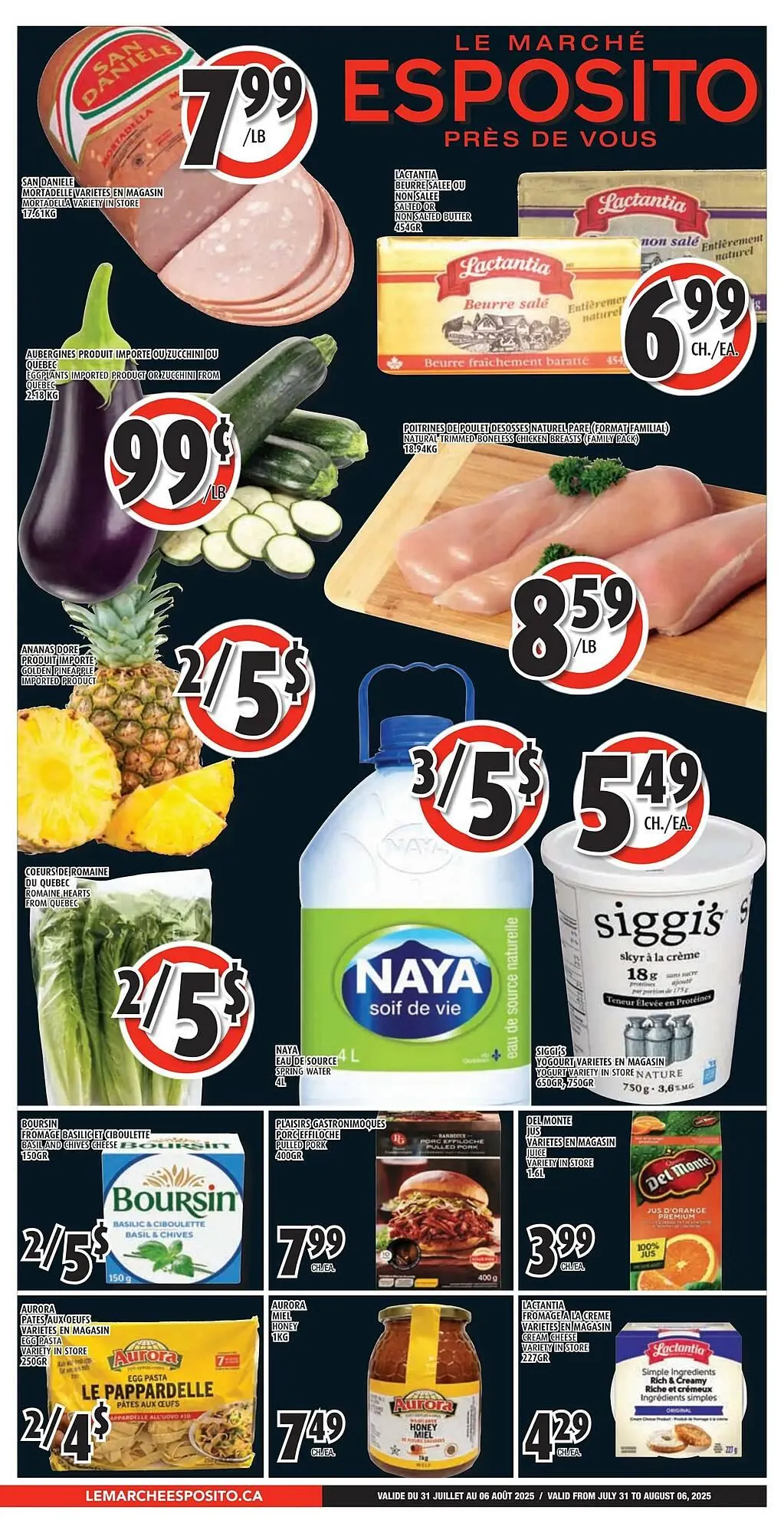 Esposito flyer from July 31 to August 6 2025 - flyer page 1