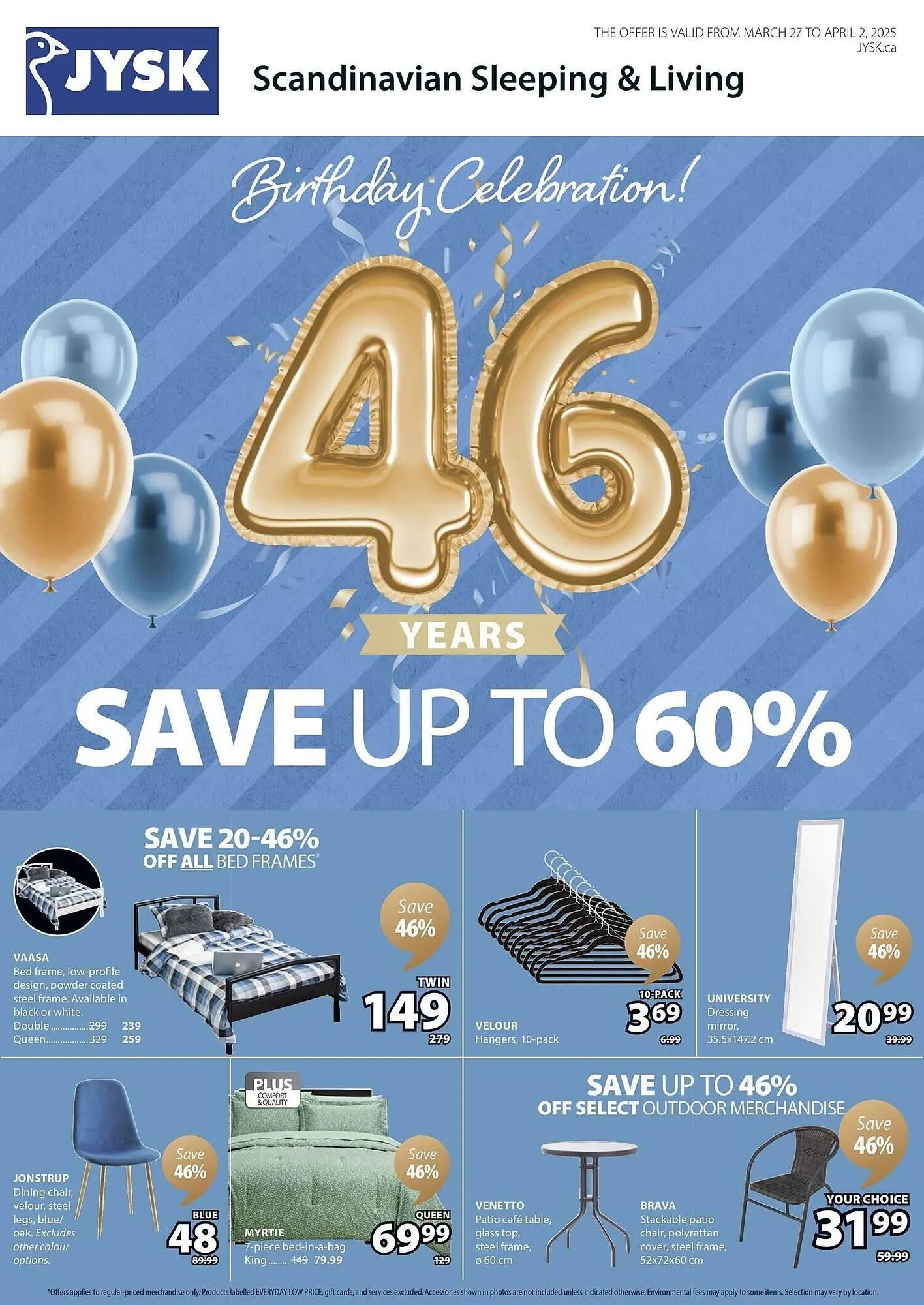 JYSK flyer from March 27 to April 3 2025 - flyer page 1