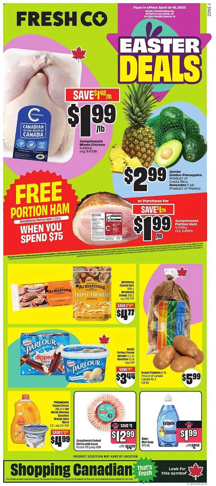 FreshCo flyer from April 10 to April 16 2025 - flyer page 1