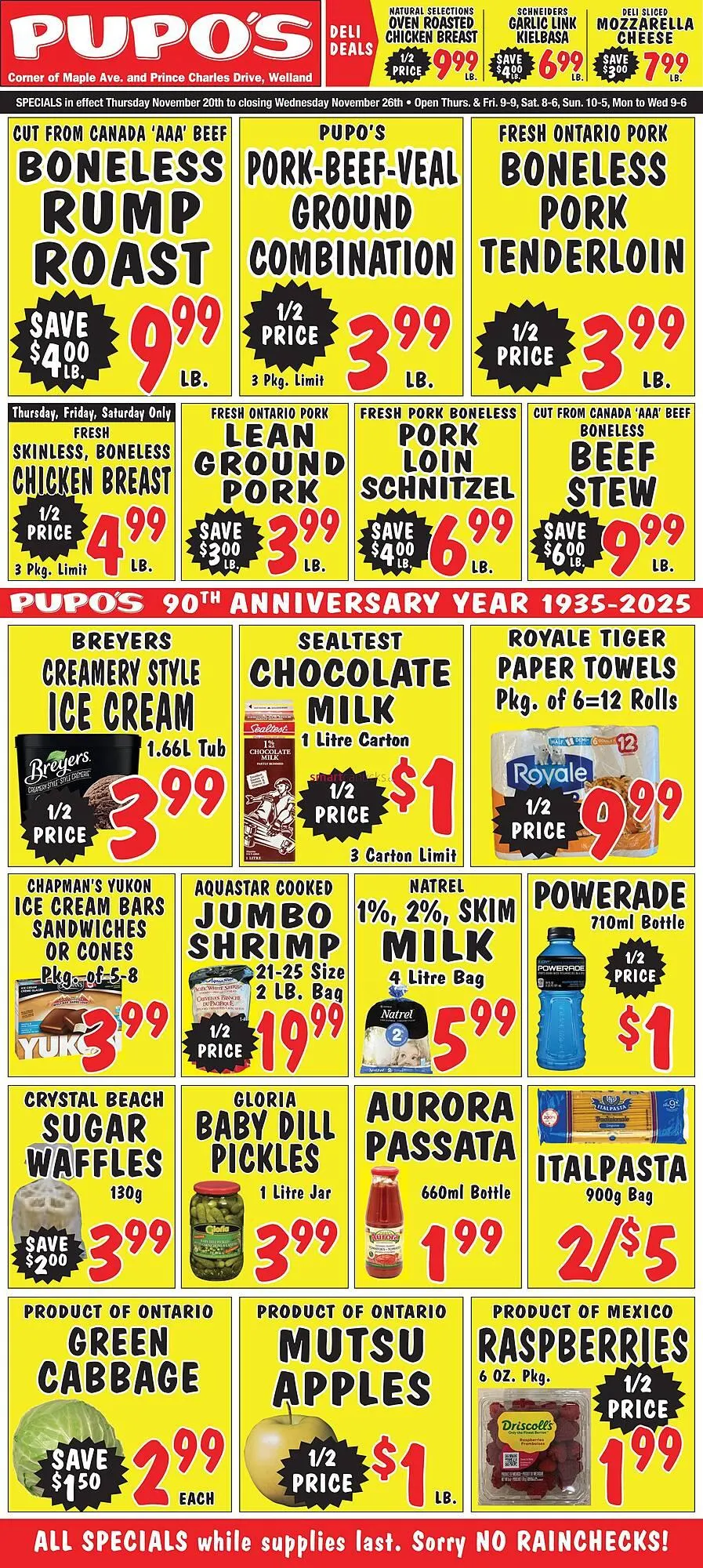 Pupo's Food Market flyer from November 20 to November 26 2025 - flyer page 1