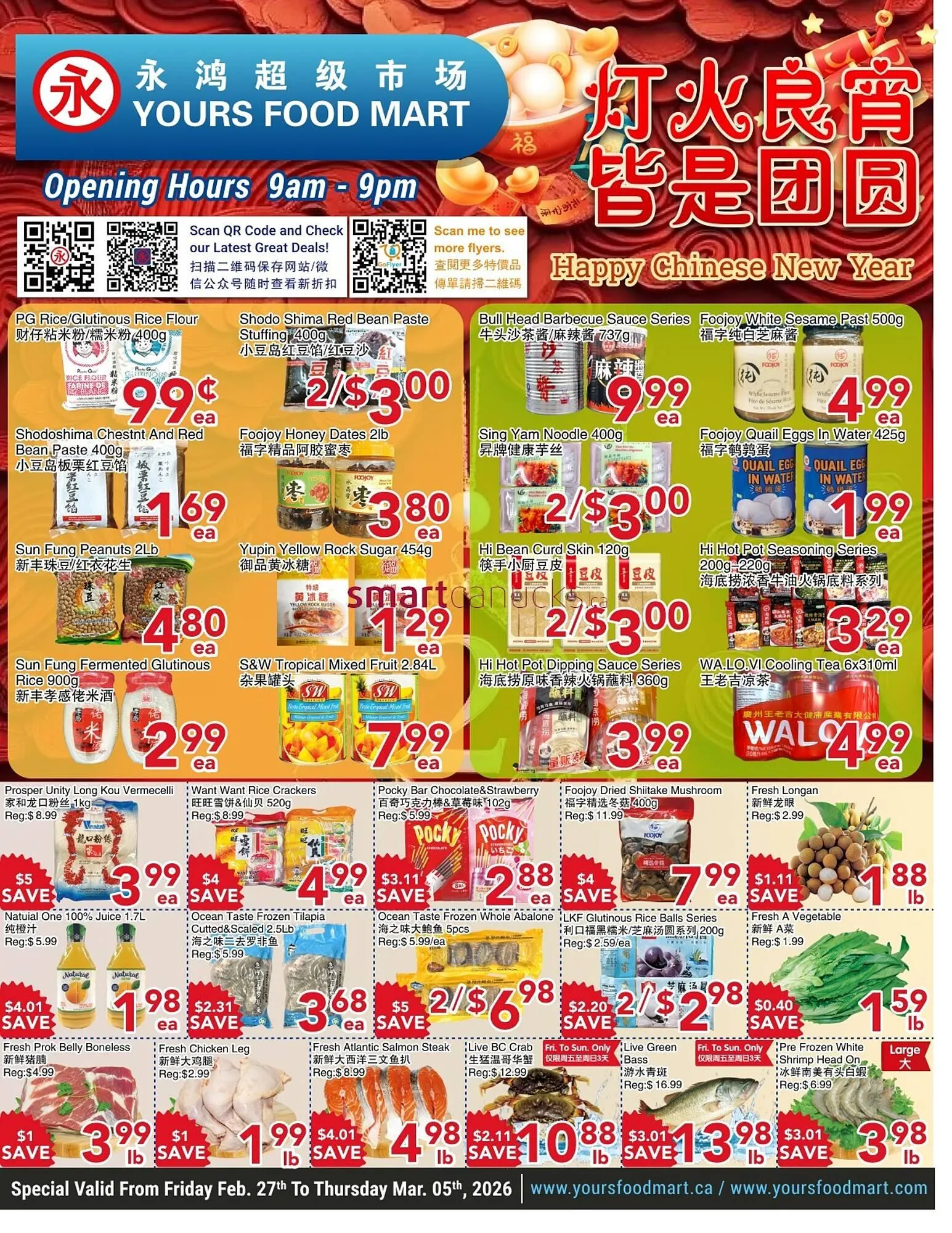 Yours Food Mart flyer from February 27 to March 5 2026 - flyer page 1