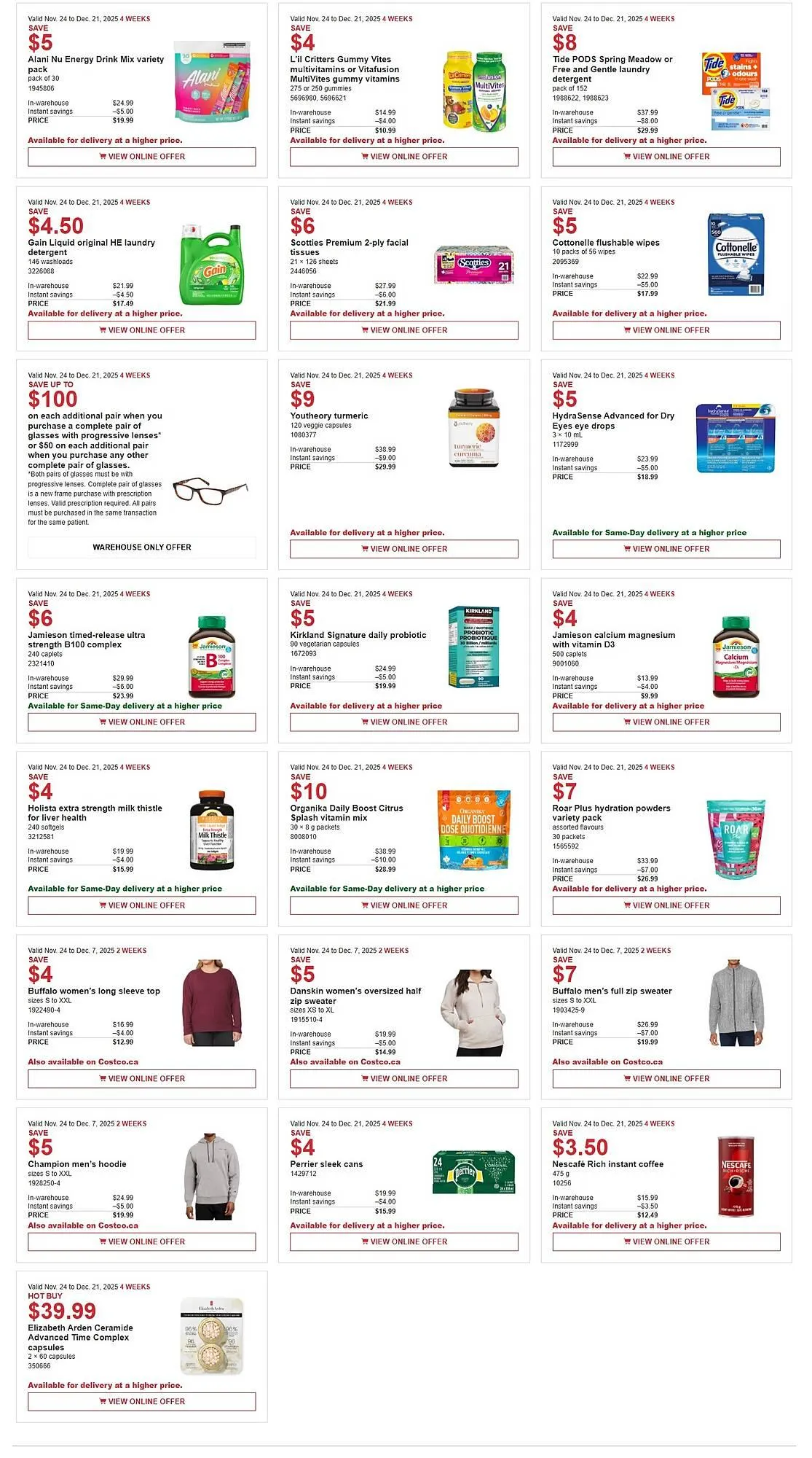 Costco flyer from November 24 to December 7 2025 - flyer page 4
