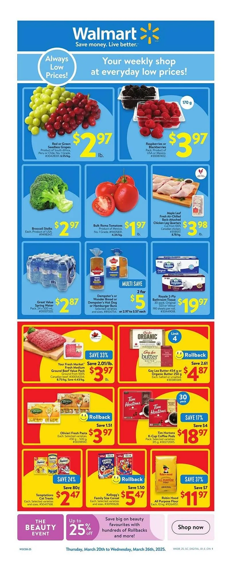 Walmart flyer from March 27 to April 2 2025 - flyer page 1