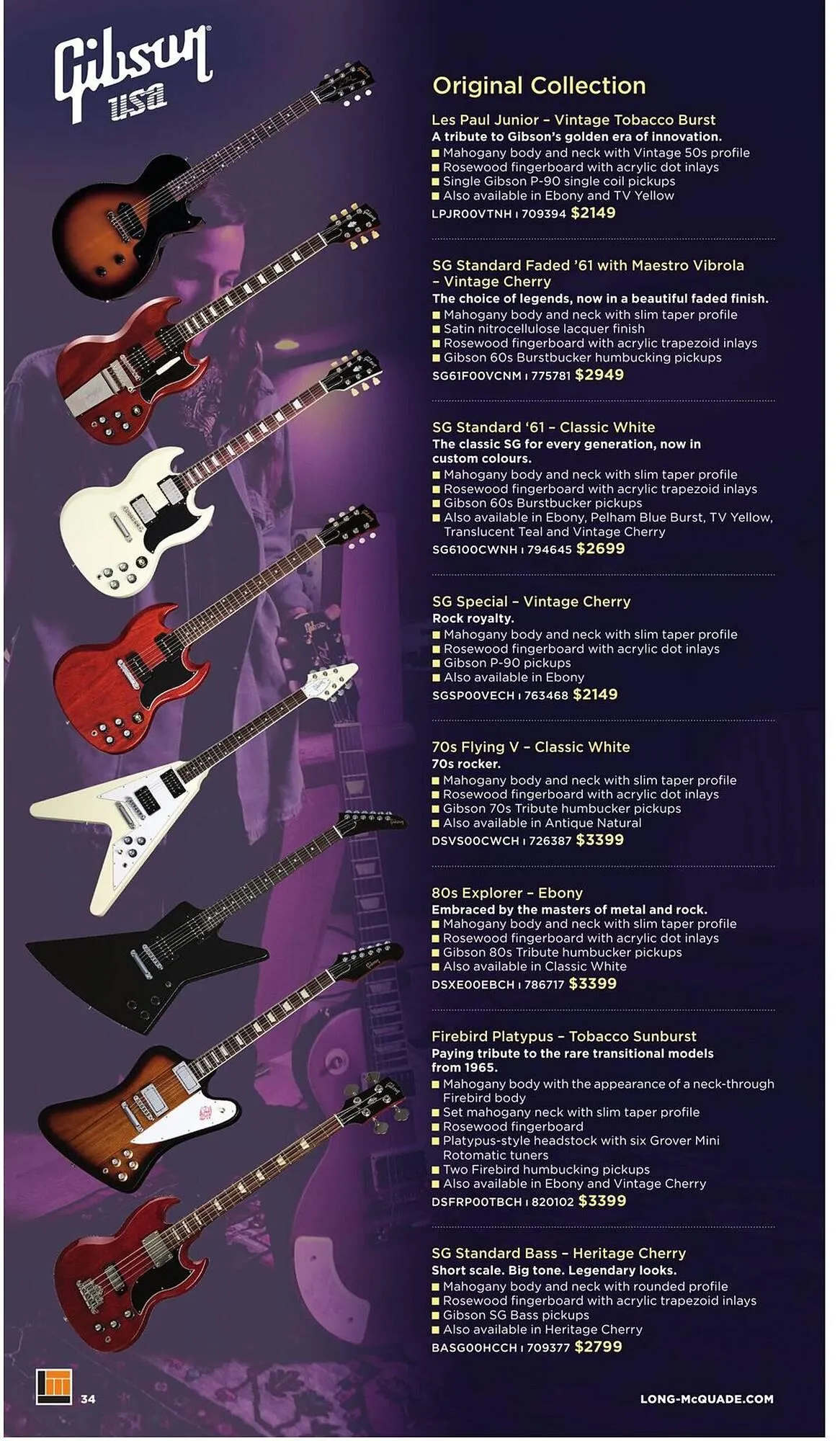 Long & McQuade flyer from November 5 to July 31 2026 - flyer page 34