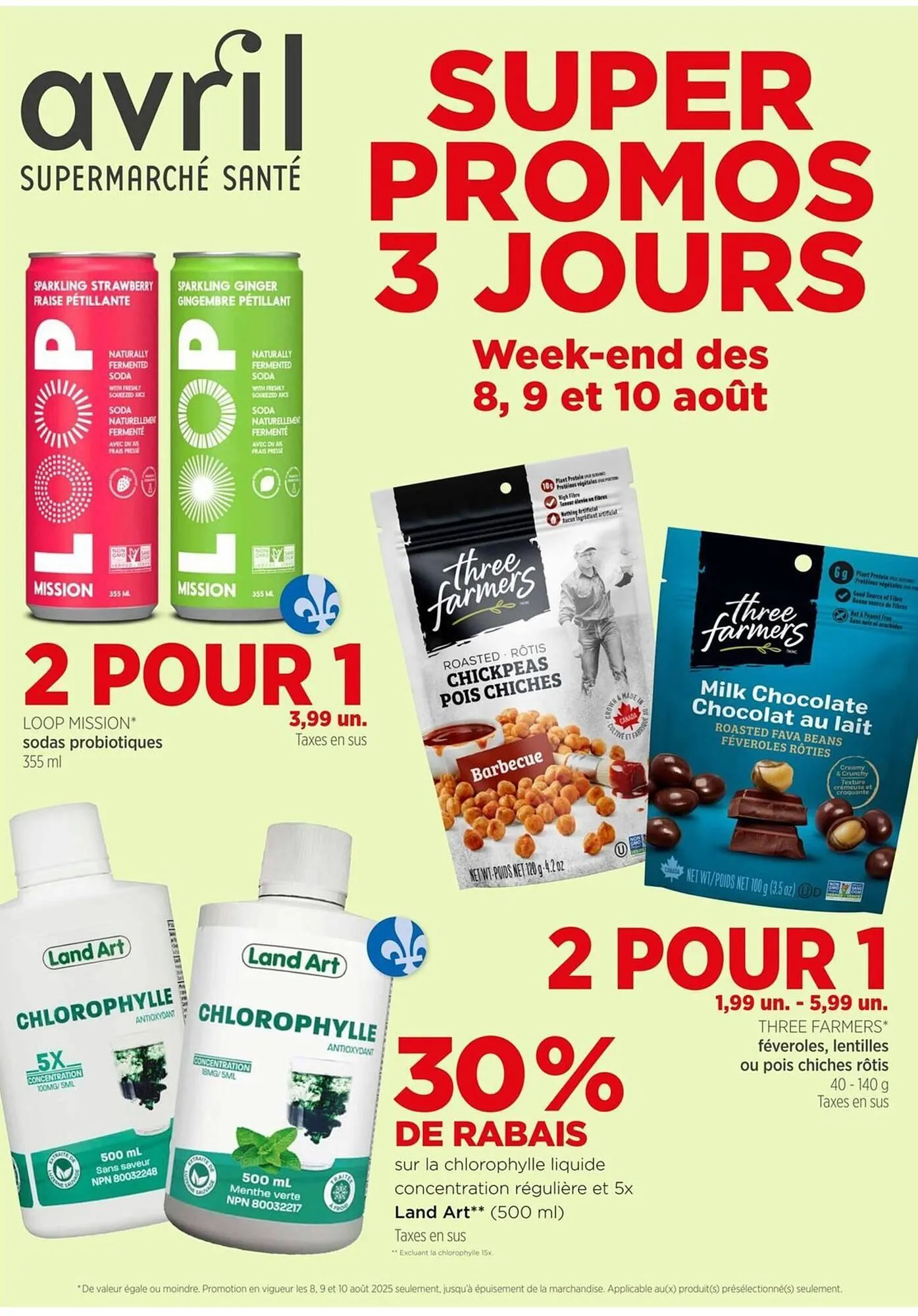 Avril flyer from August 9 to August 10 2025 - flyer page 1