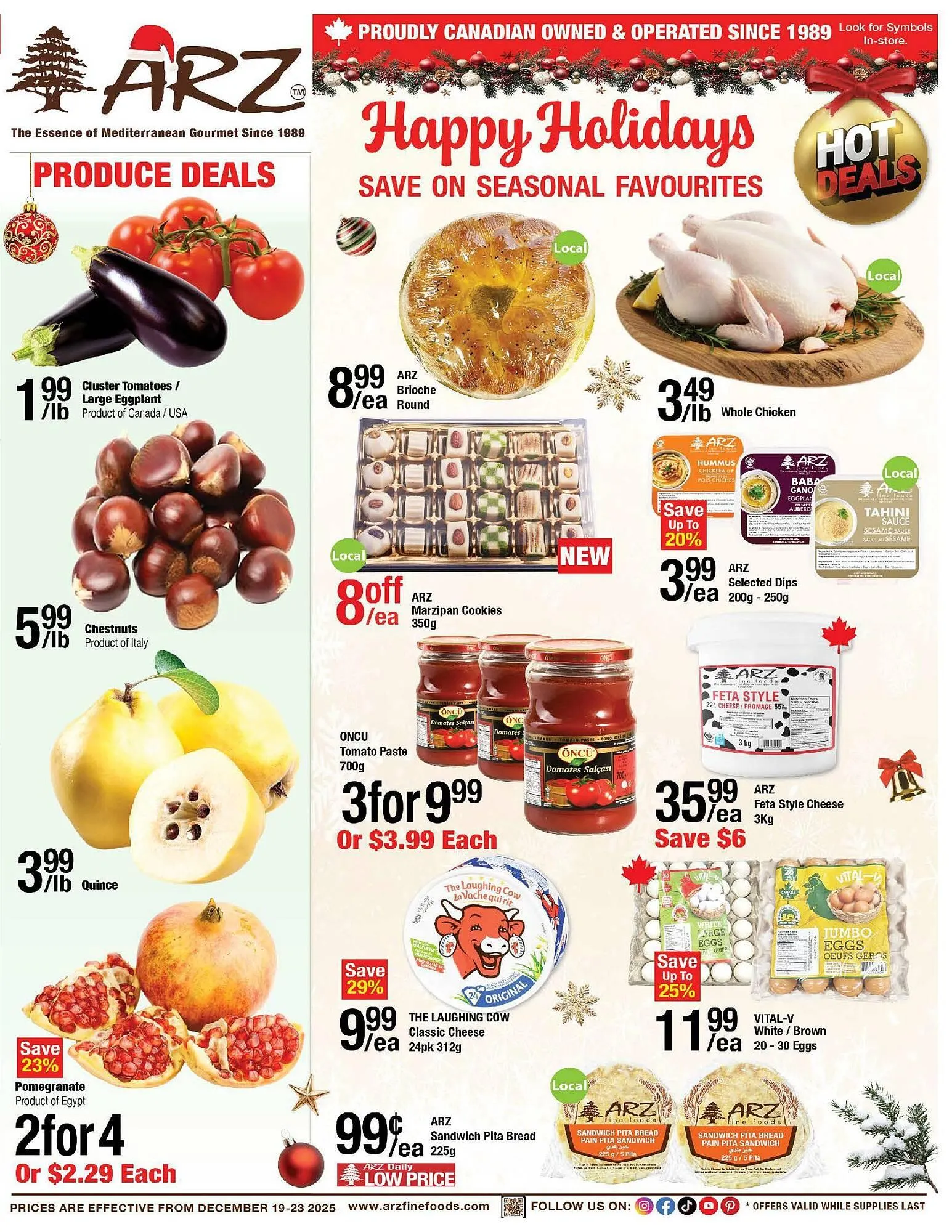 Arz Fine Foods flyer from December 19 to December 23 2025 - flyer page 1