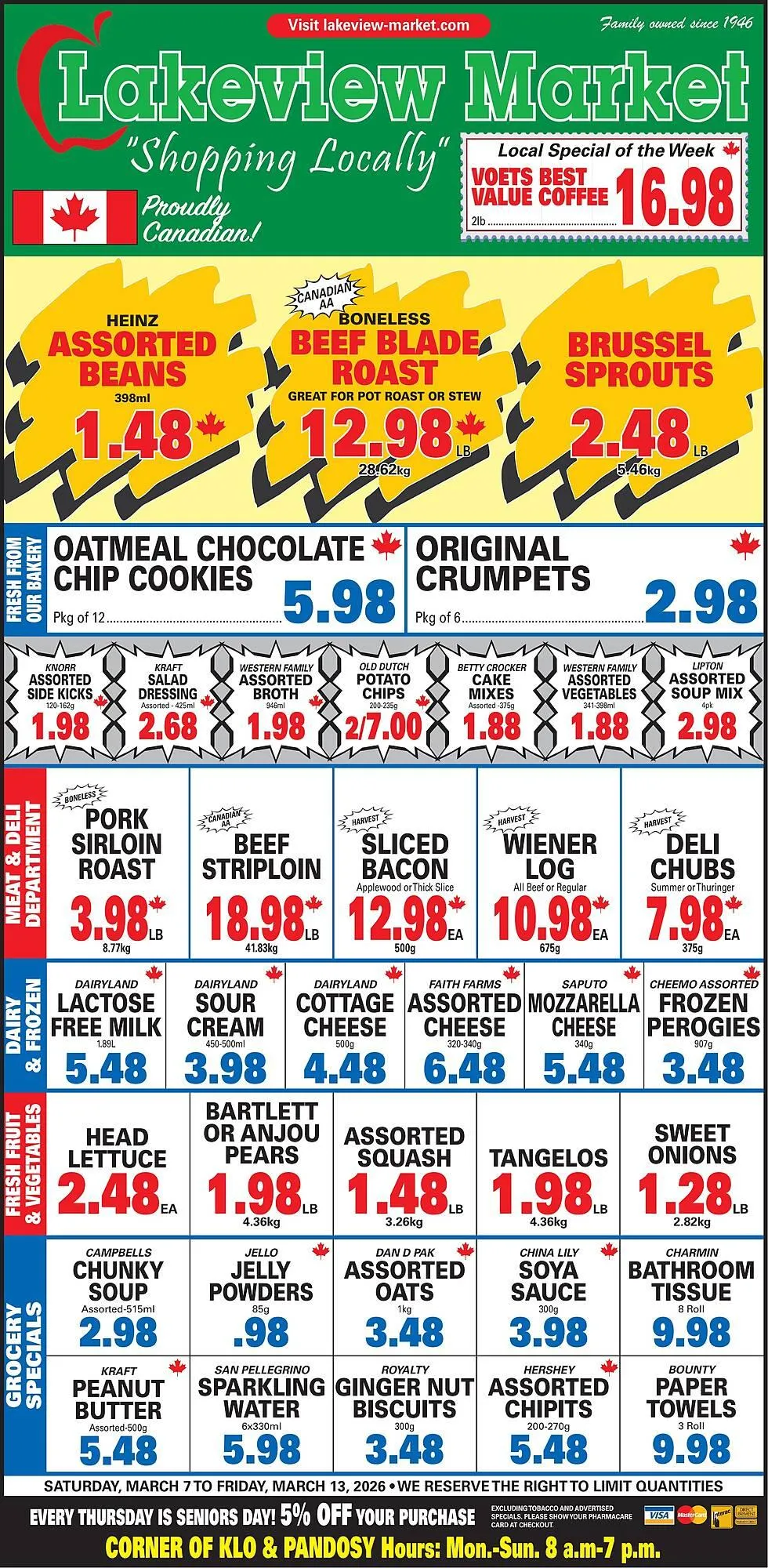 Lakeview Market flyer from March 7 to March 13 2026 - flyer page 1