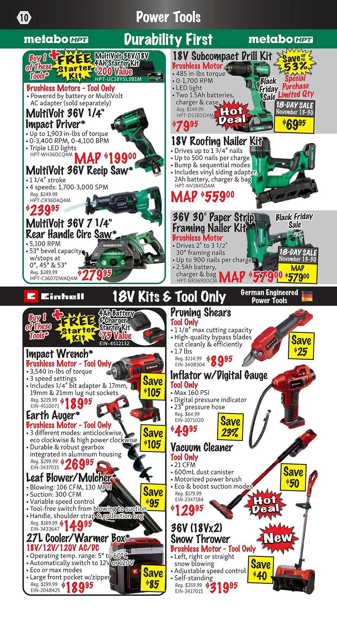 KMS Tools flyer from November 1 to November 30 2025 - flyer page 10