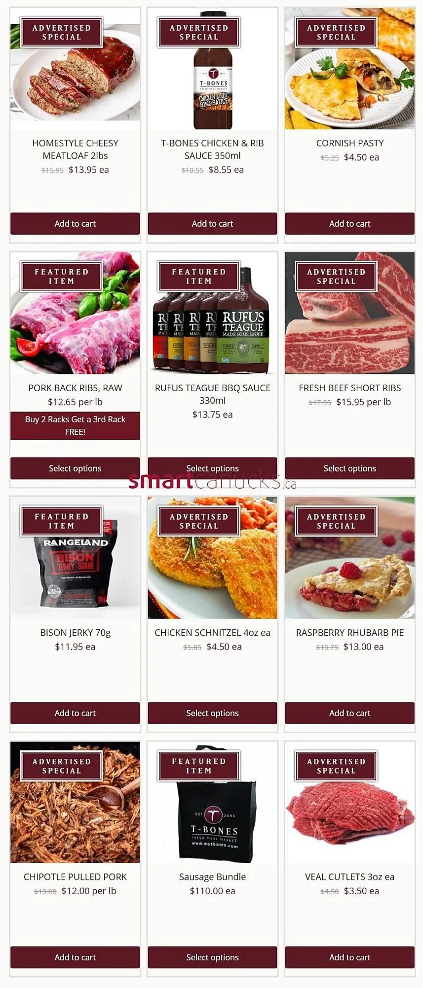 T-Bone's flyer from October 29 to November 4 2025 - flyer page 1