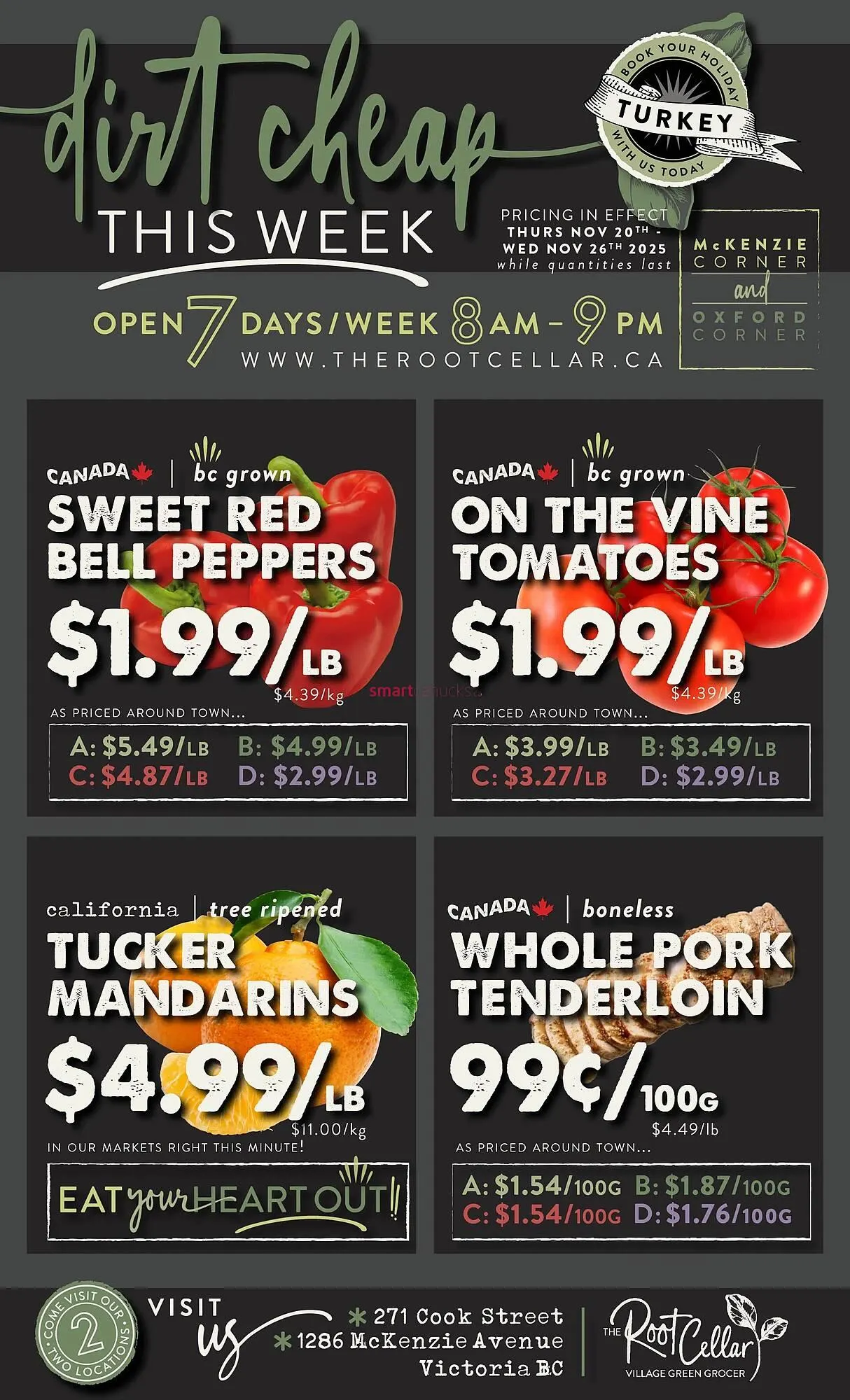 The Root Cellar flyer from November 20 to November 26 2025 - flyer page 1