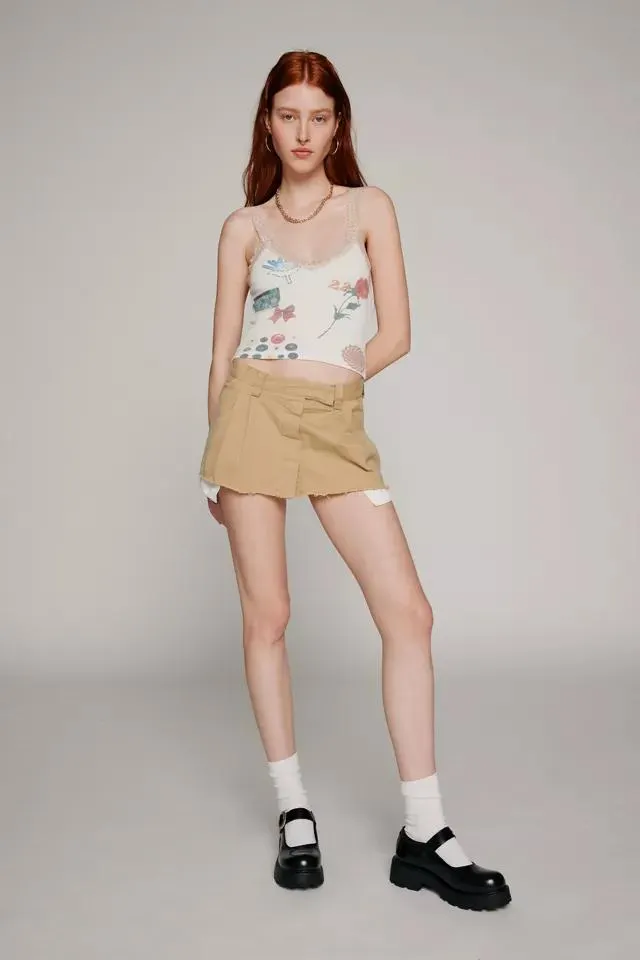 Kimchi Blue Remi Photoreal Fitted Cami