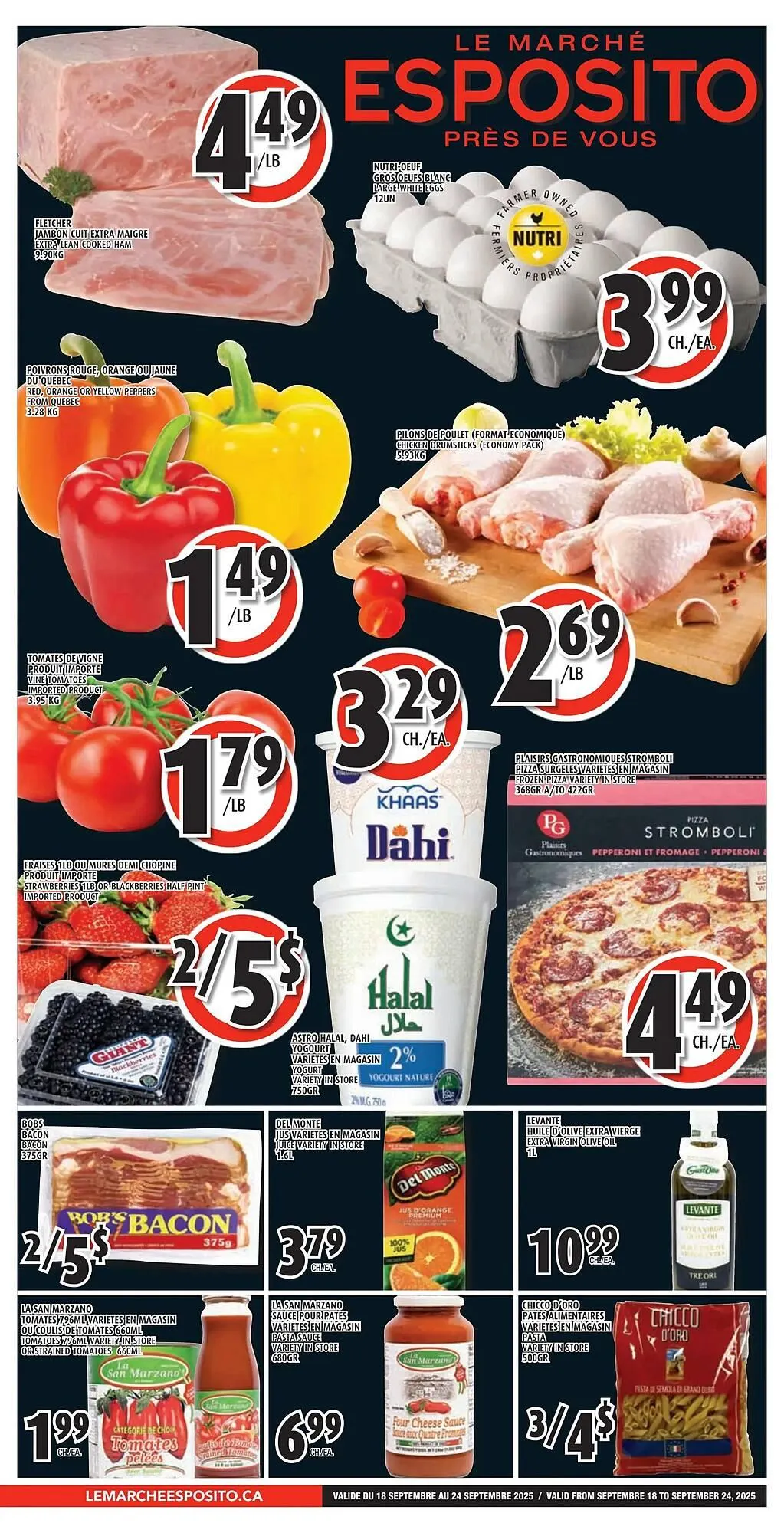 Esposito flyer from September 14 to September 27 2025 - flyer page 1
