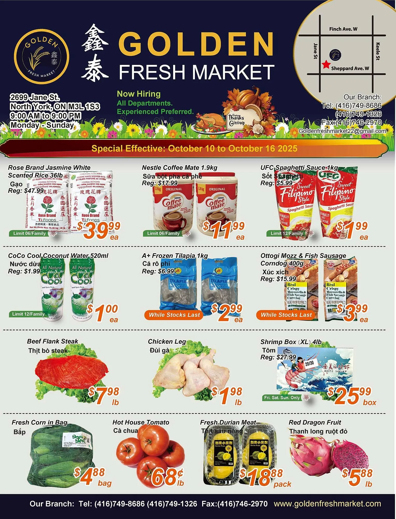 Golden Fresh Market flyer from October 10 to October 16 2025 - flyer page 1