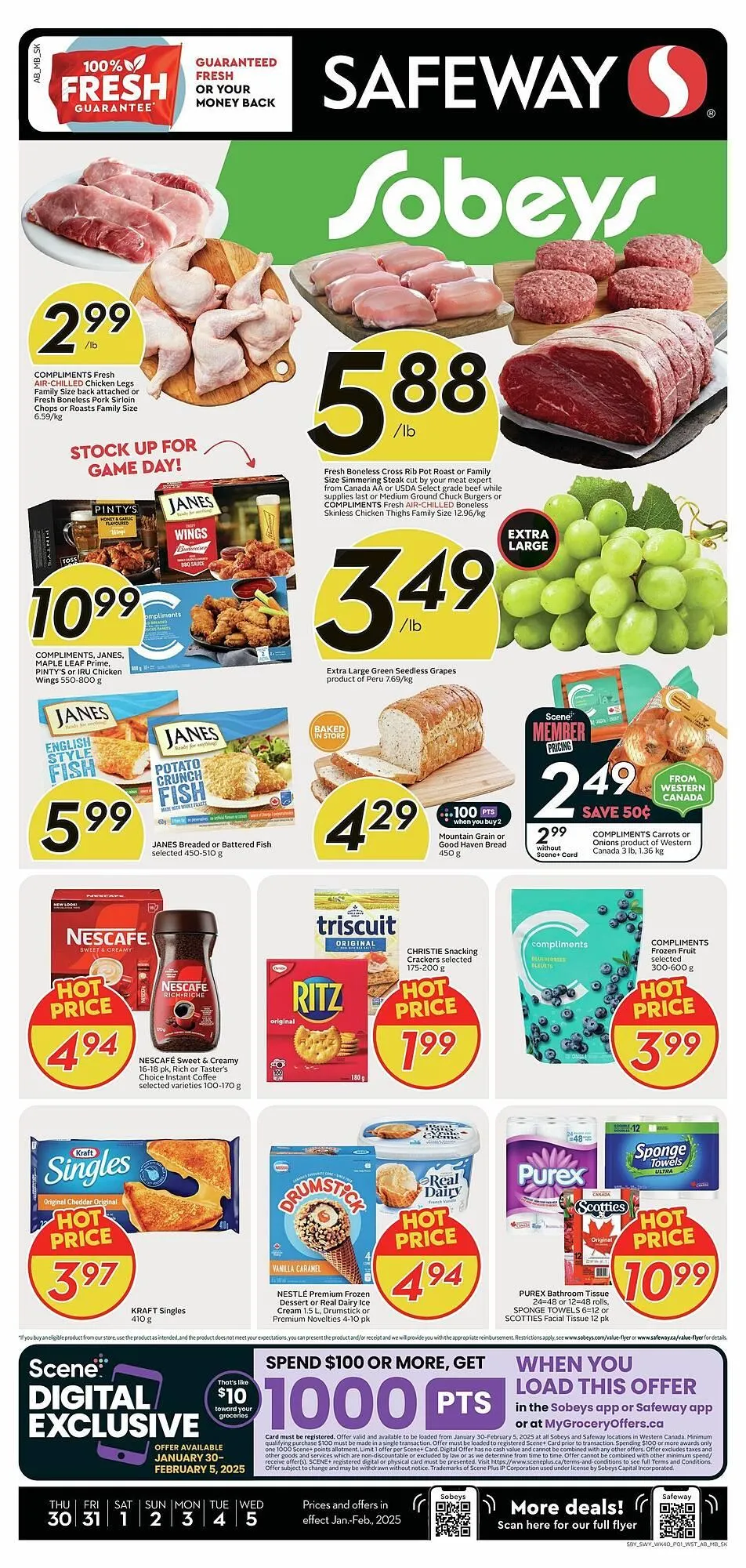 Safeway flyer from January 30 to February 6 2025 - flyer page 1