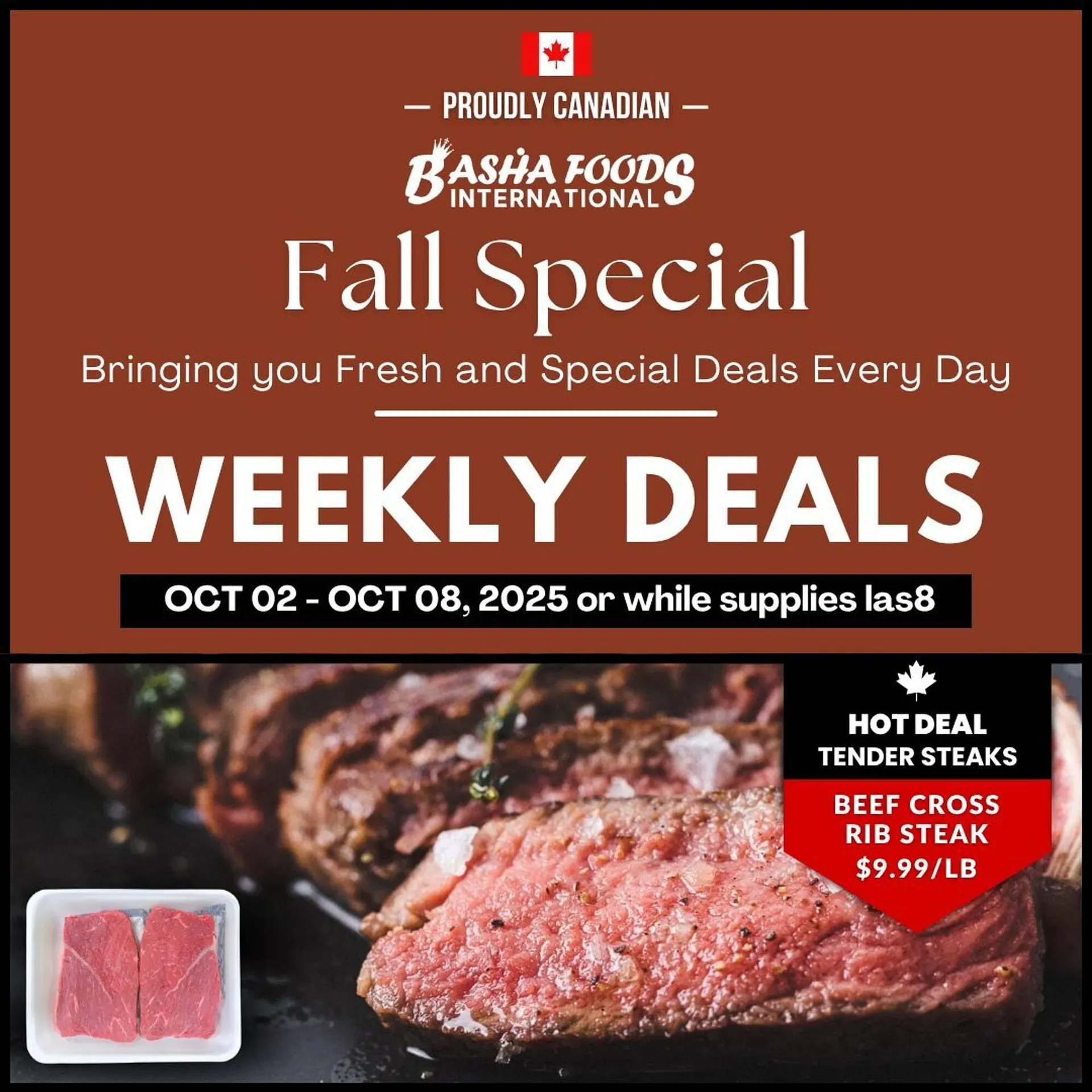Basha Foods flyer from October 2 to October 8 2025 - flyer page 1