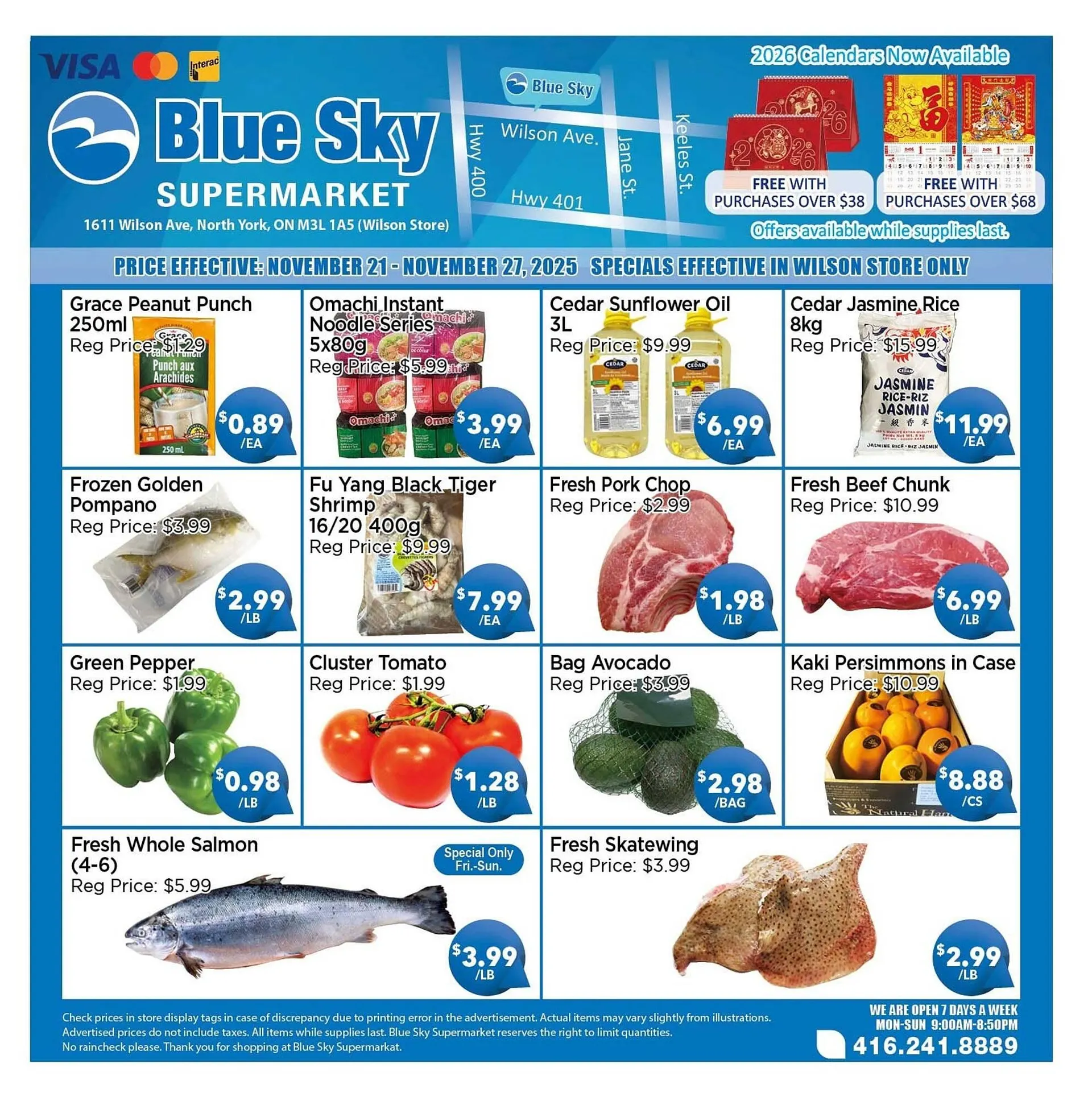 Blue Sky Supermarket flyer from November 20 to November 27 2025 - flyer page 1