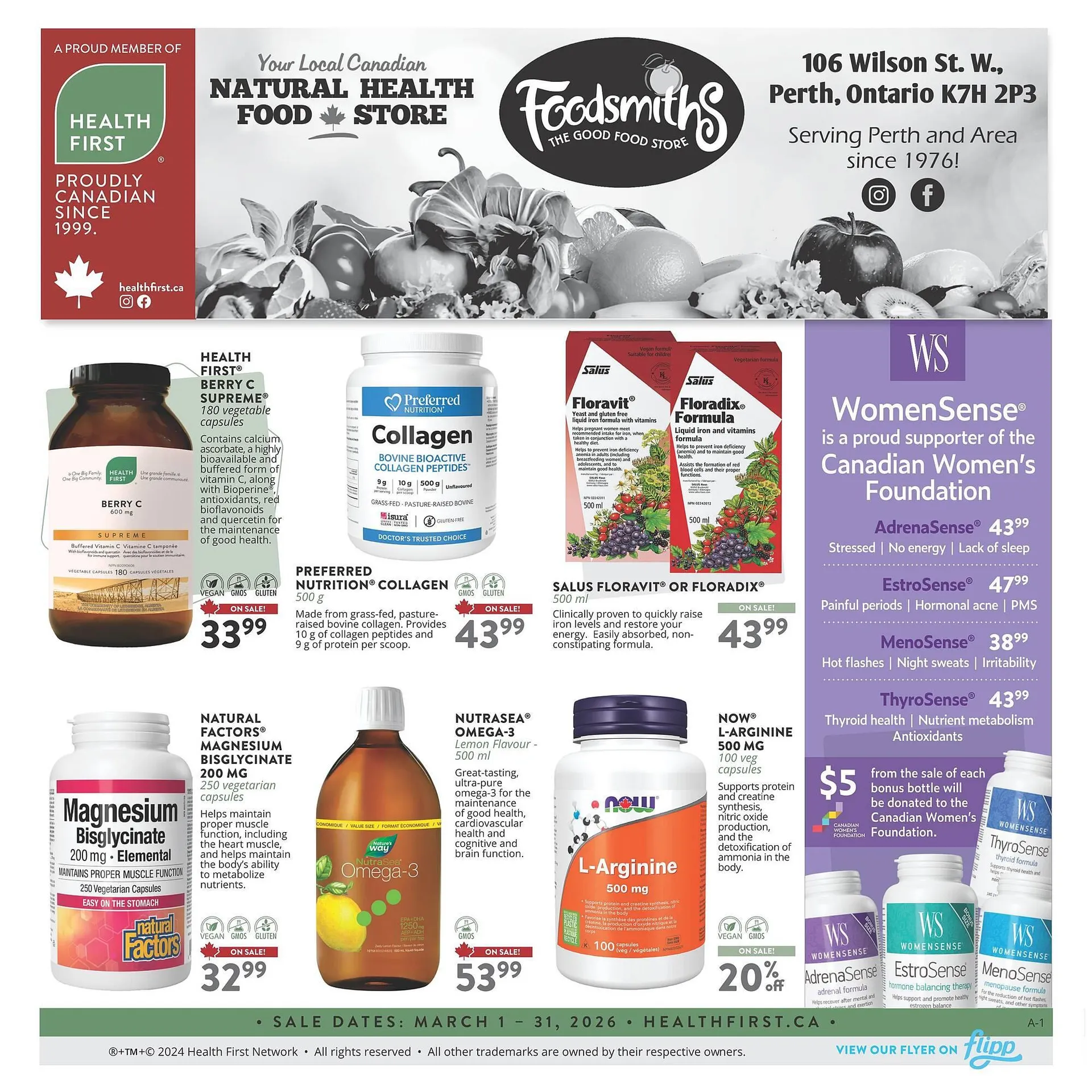 Foodsmiths flyer from March 1 to March 31 2026 - flyer page 1