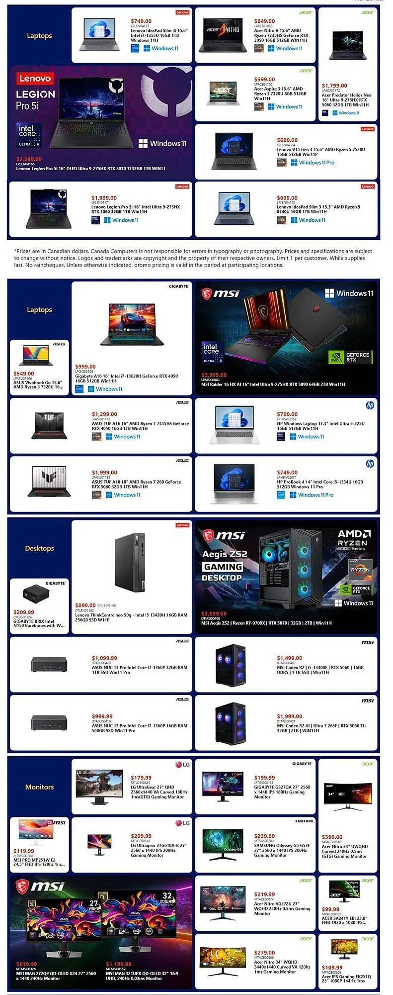 Canada Computers flyer - 1