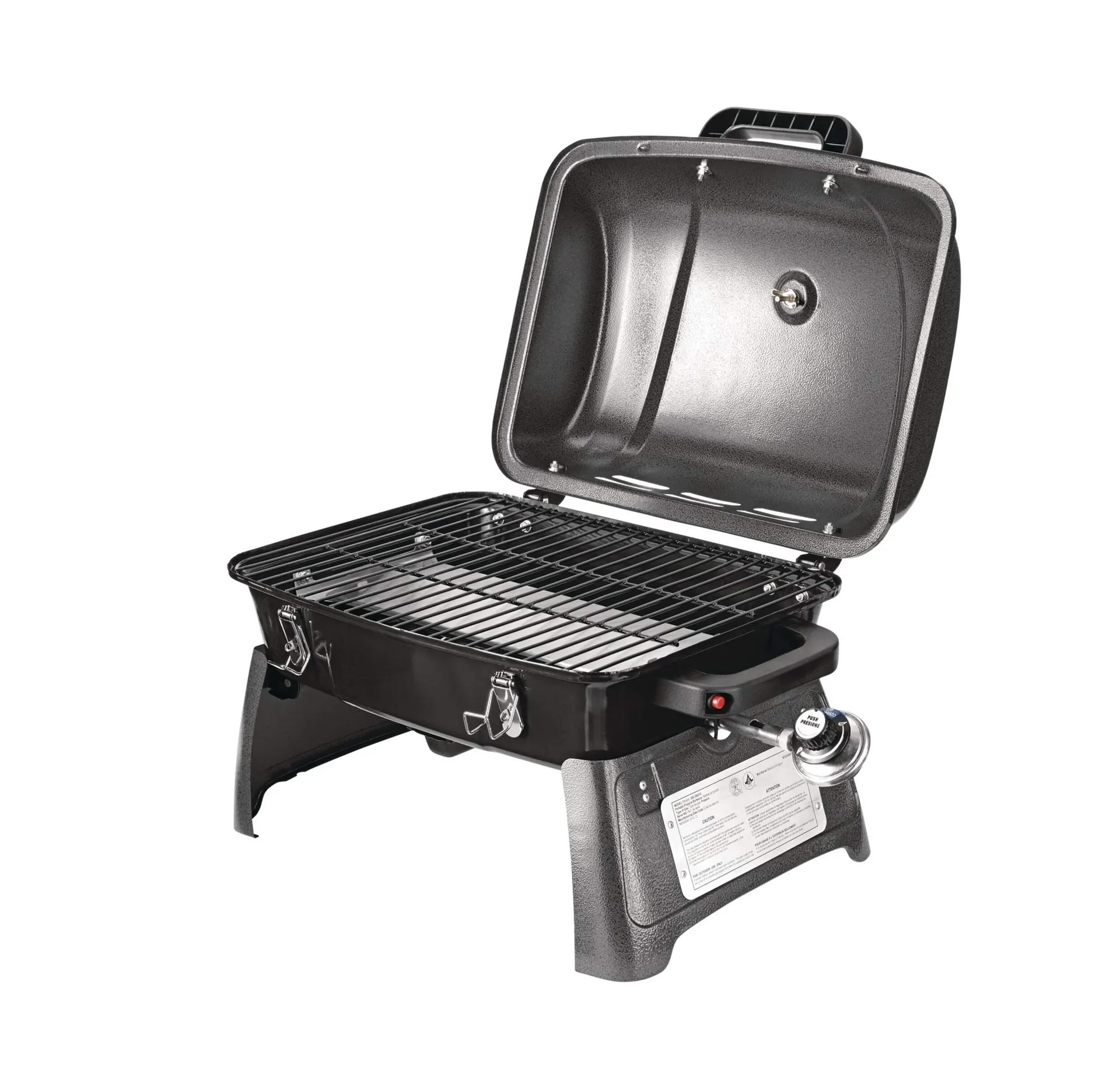MASTER Chef Portable Tabletop Single-Burner Propane Gas BBQ Grill with Folding Legs