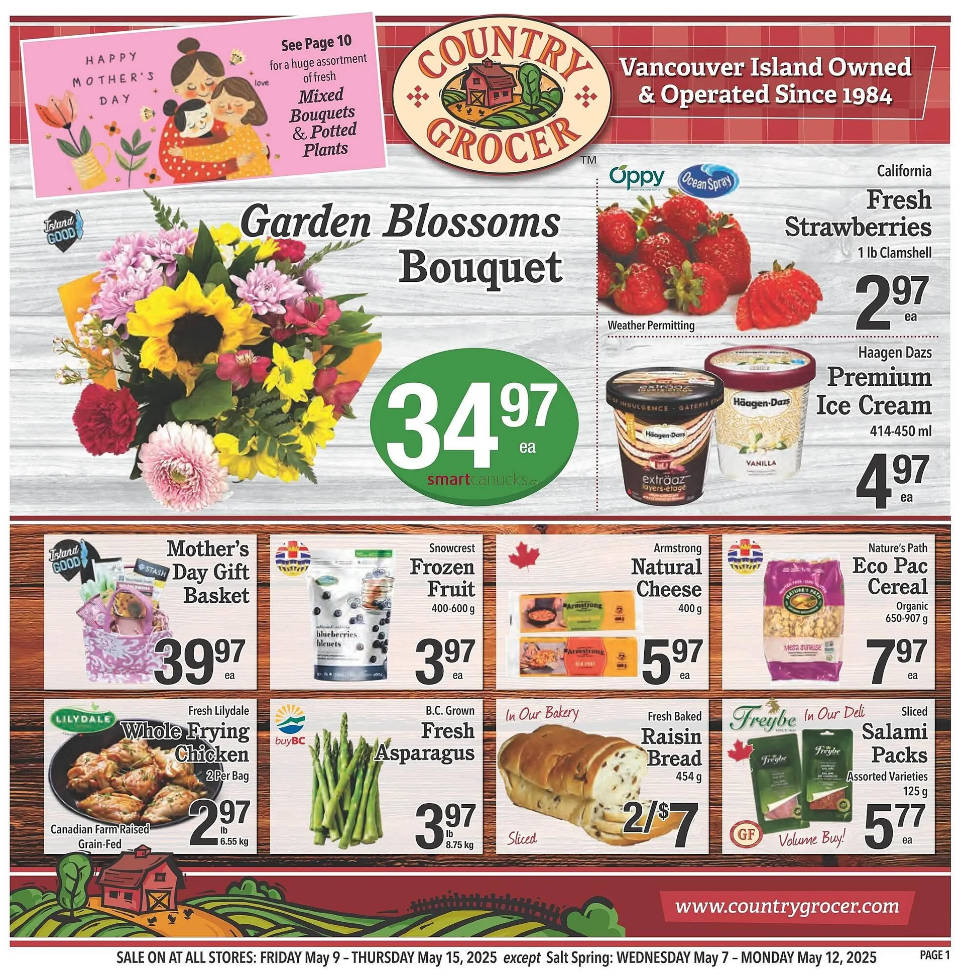 Country Grocer flyer from May 8 to May 14 2025 - flyer page 1