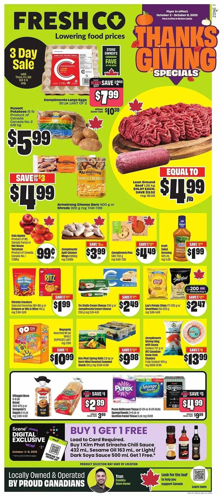 FreshCo flyer from October 2 to October 8 2025 - flyer page 1