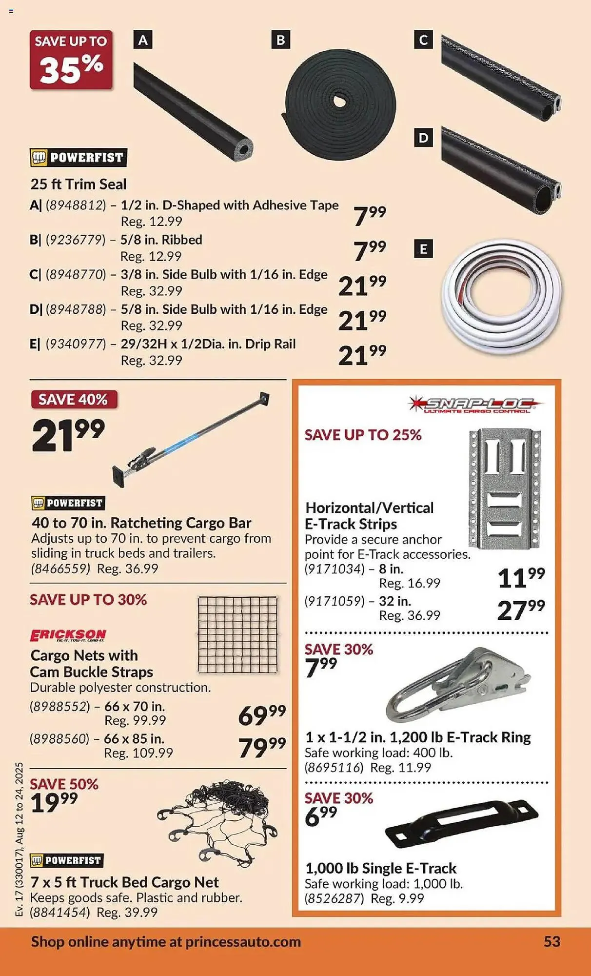Princess Auto flyer from August 12 to August 25 2025 - flyer page 57