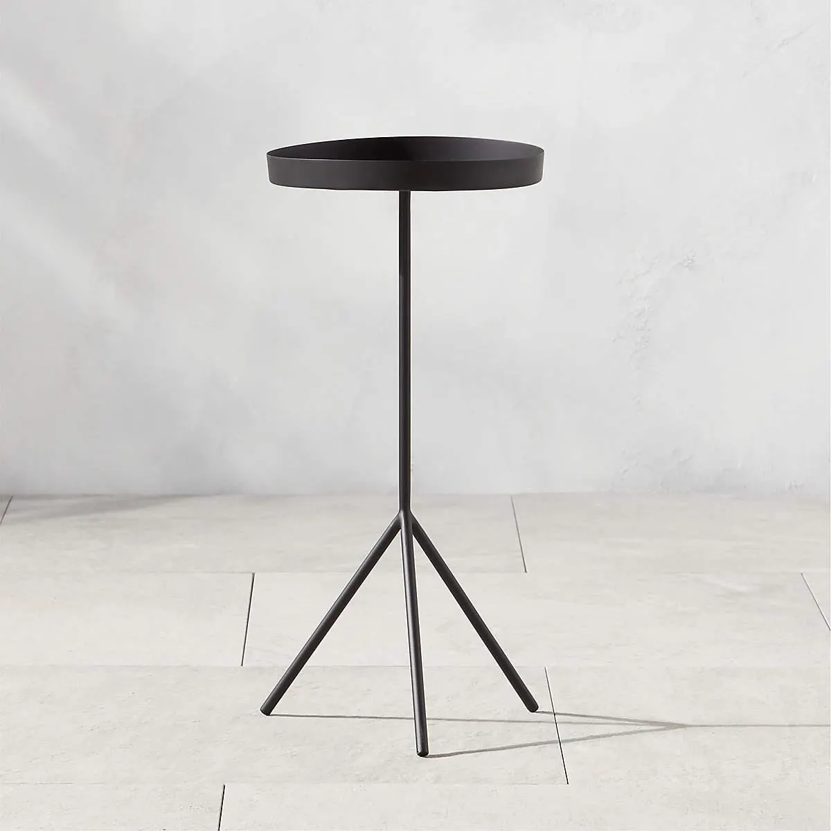 Pavilion Black Cocktail Table/Plant Stand 21.5" by Paul McCobb